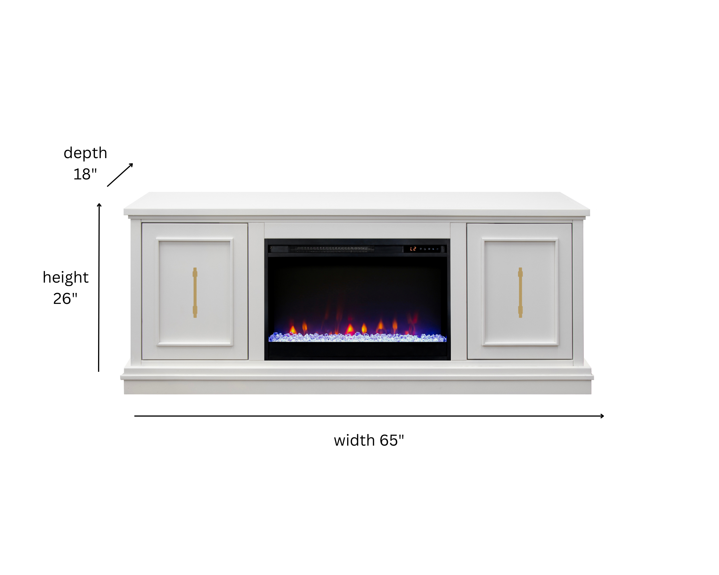 Real Cozy - 64" Jordan Fireplace TV Stand