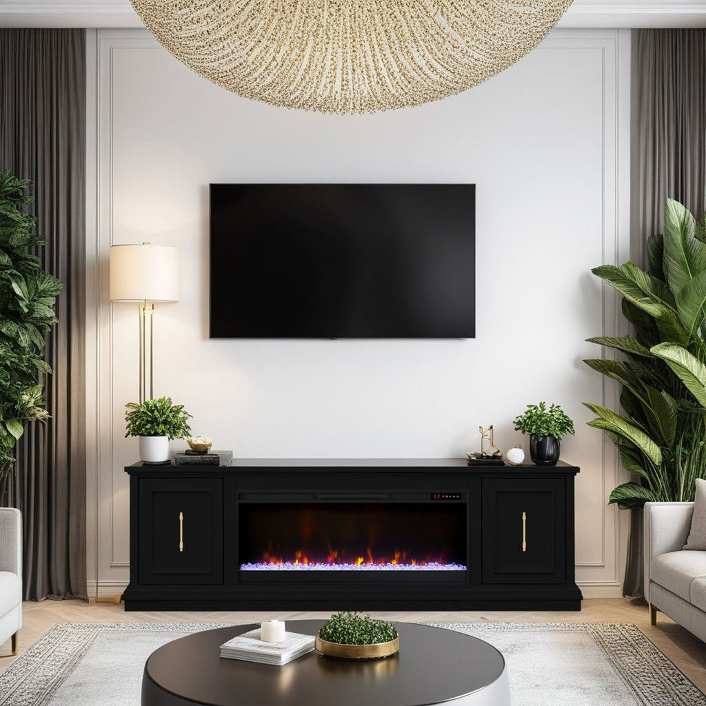 Real Cozy - 82" Jordan Fireplace TV Stand