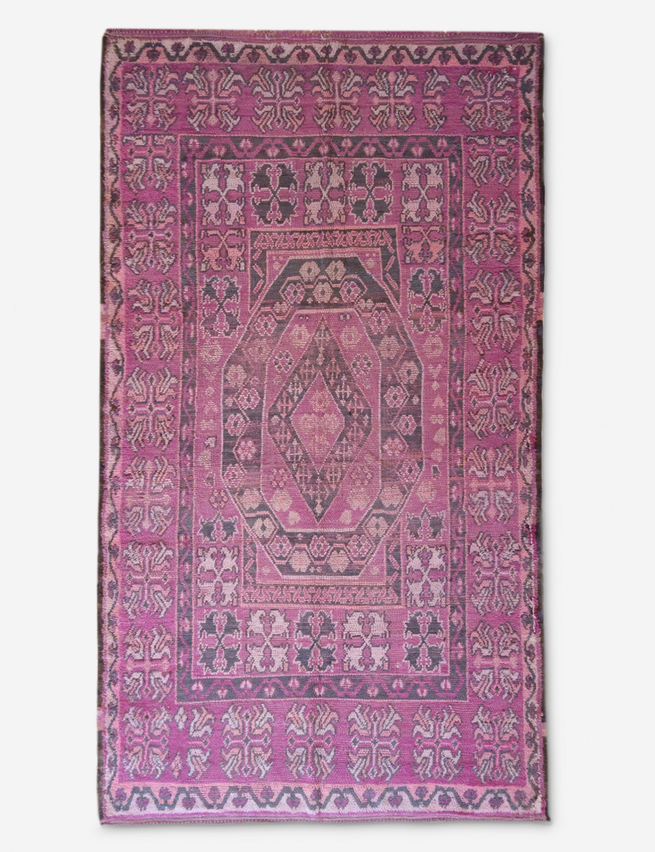Lulu and Georgia - Vintage Moroccan Hand-Knotted Wool Rug No. 49, 6'4 x 11'4