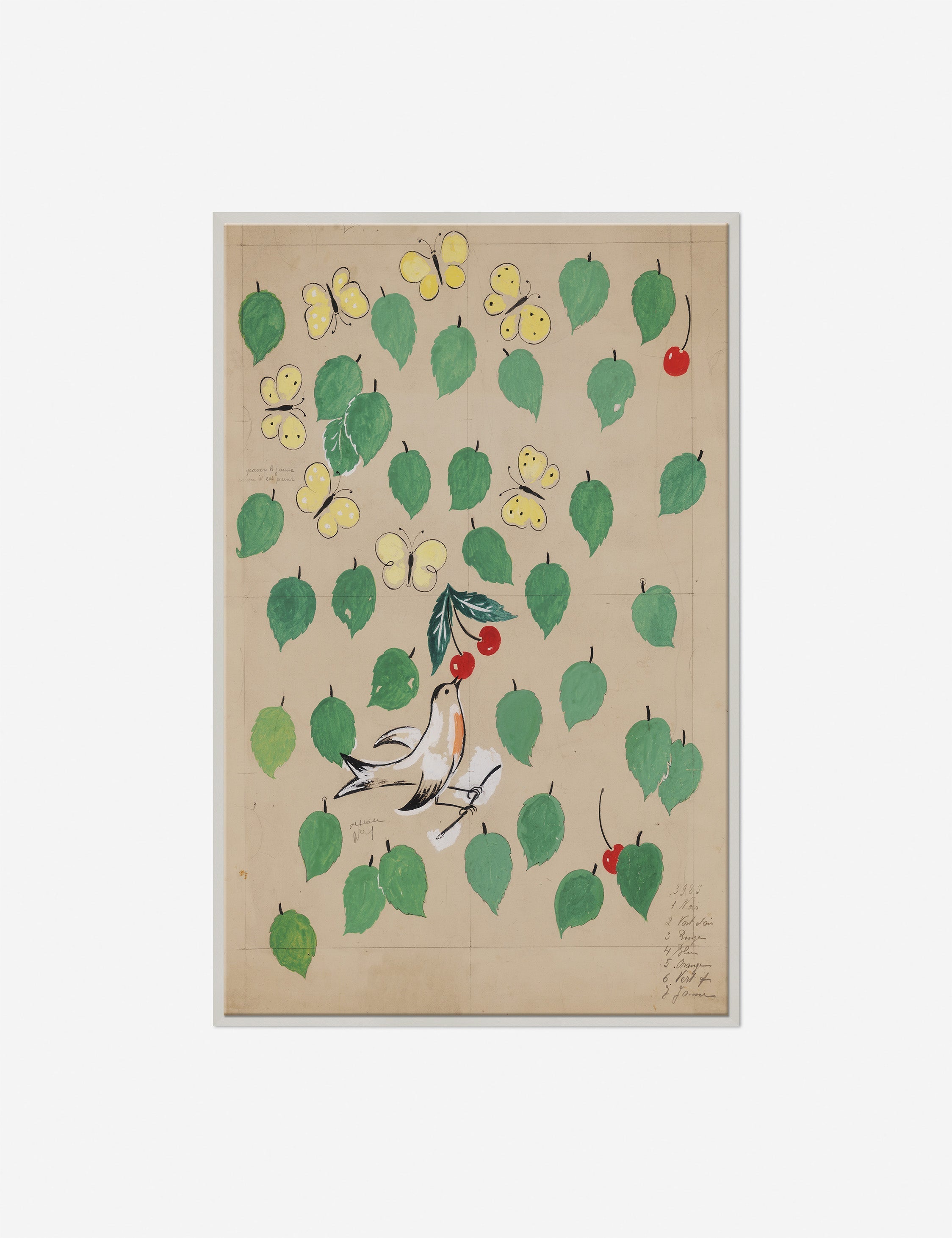 Lulu and Georgia - Cherries Print by Paule Marrot