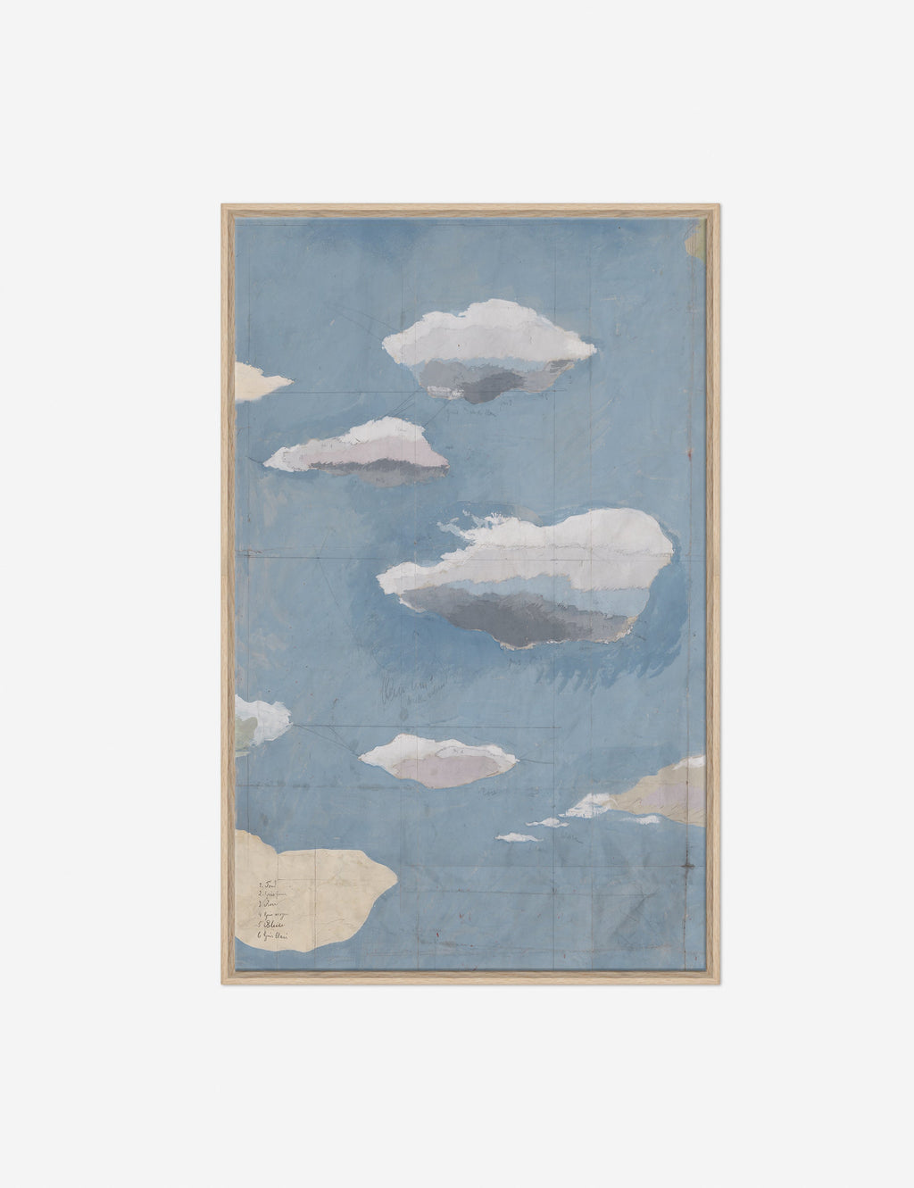 Lulu and Georgia - Cloudscape Triptych Print by Paule Marrot