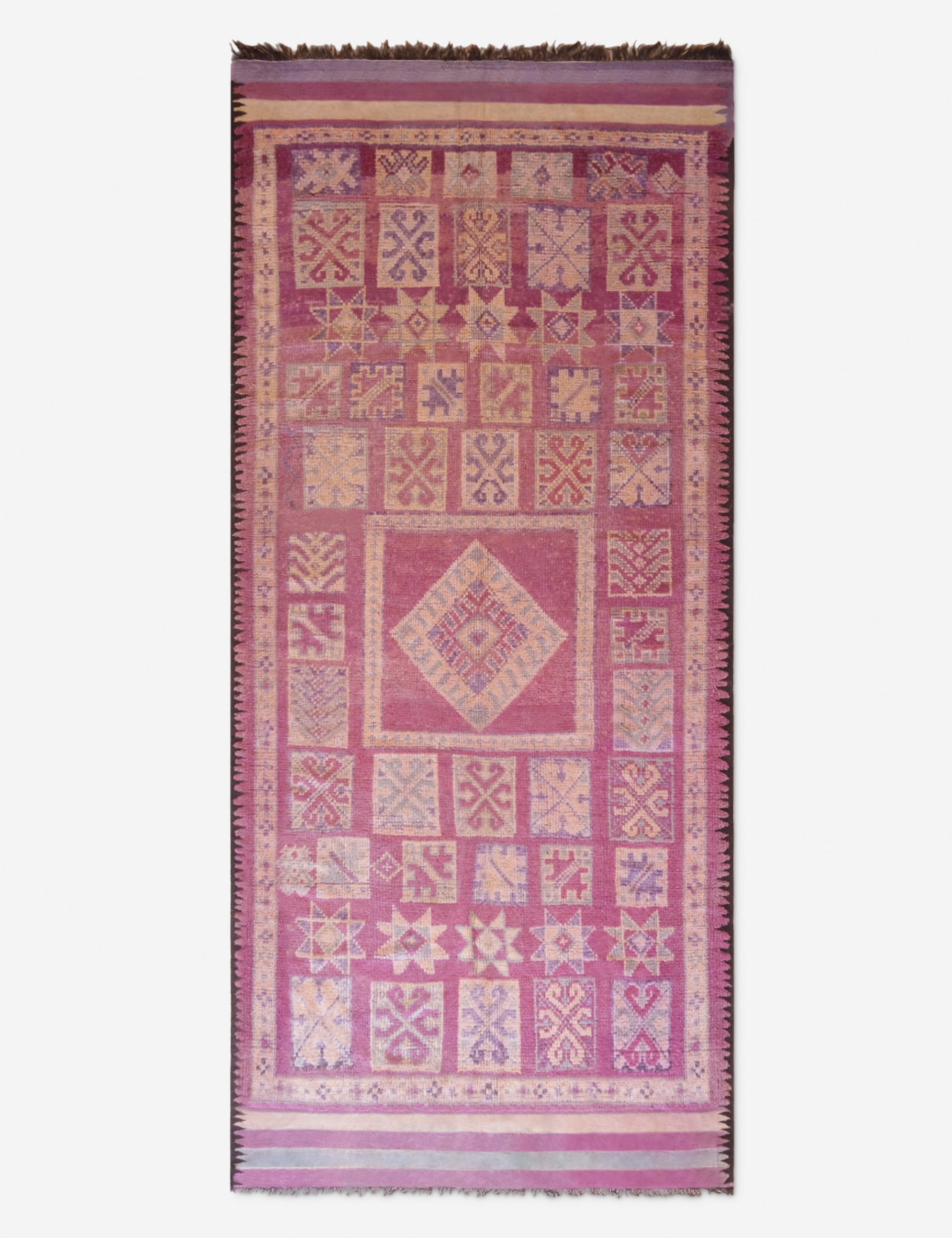 Lulu and Georgia - Vintage Moroccan Hand-Knotted Wool Rug No. 62, 5'4" x 11'9"