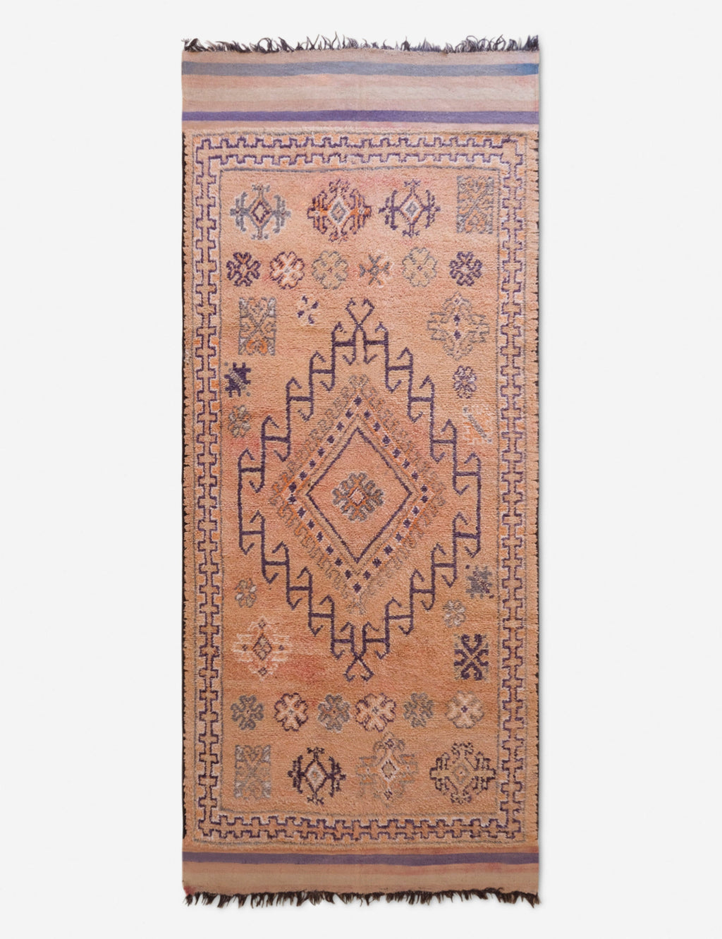 Lulu and Georgia - Vintage Moroccan Hand - Knotted Wool Rug No. 48, 5'8 x 12'10