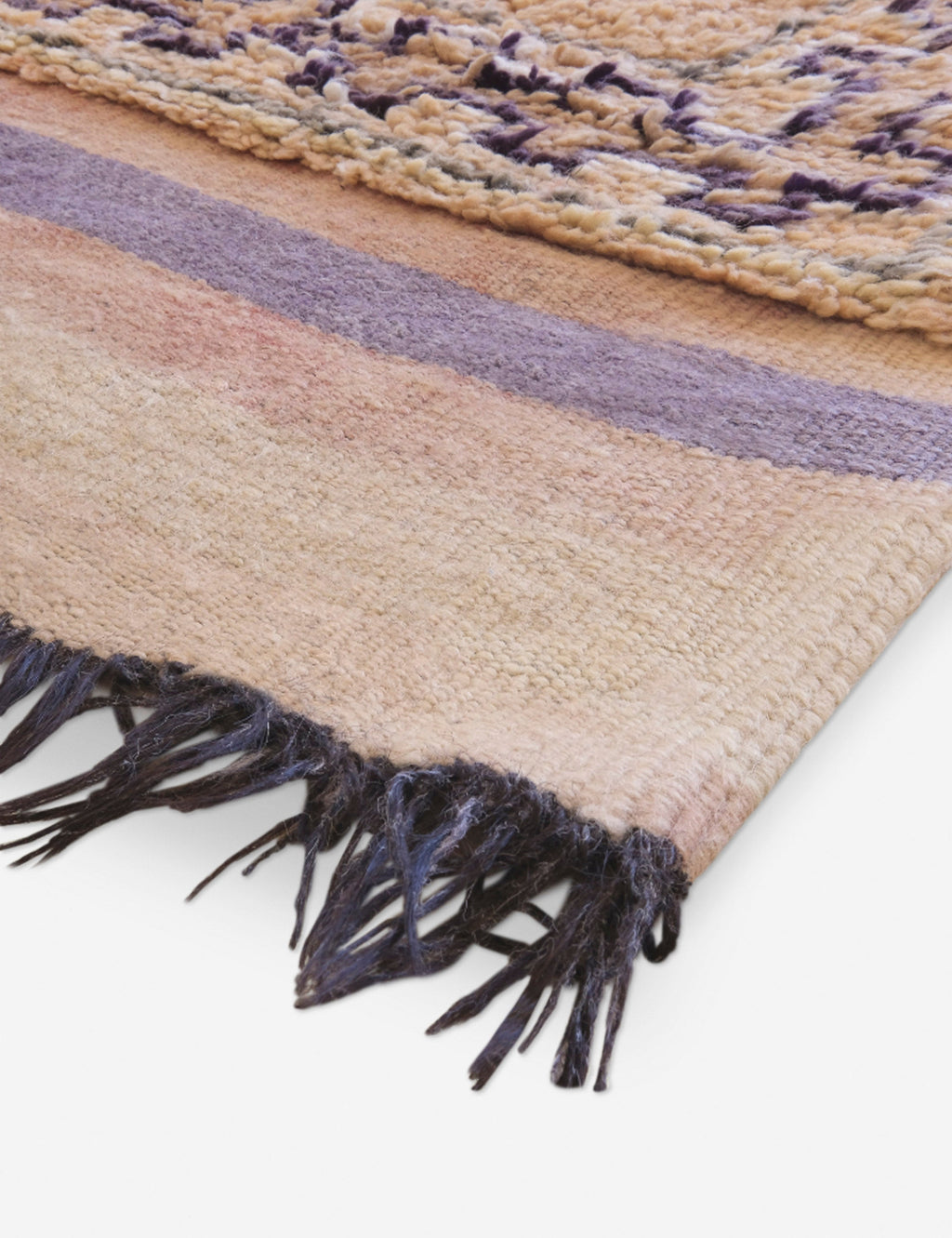 Lulu and Georgia - Vintage Moroccan Hand - Knotted Wool Rug No. 48, 5'8 x 12'10