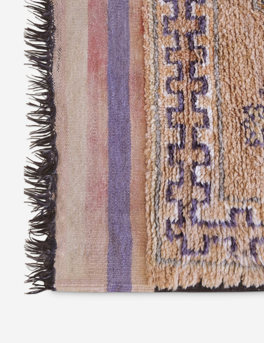 Lulu and Georgia - Vintage Moroccan Hand - Knotted Wool Rug No. 48, 5'8 x 12'10