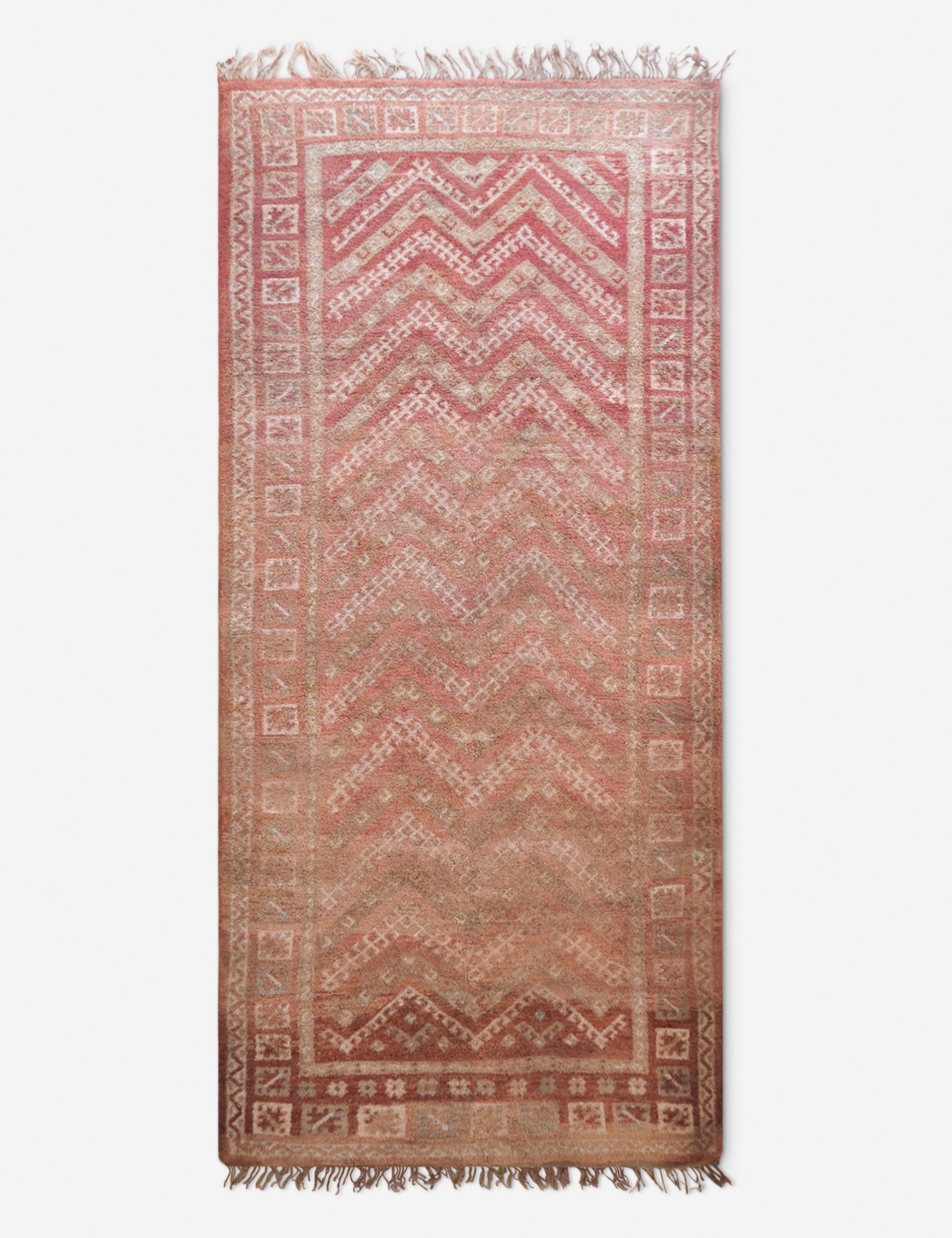 Lulu and Georgia - Vintage Moroccan Hand-Knotted Wool Rug No. 50, 6'4 x 15'3"