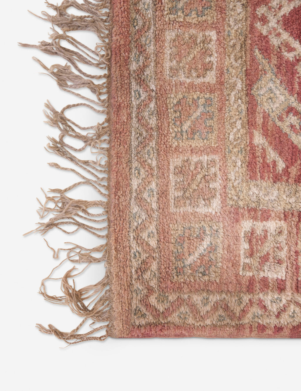 Lulu and Georgia - Vintage Moroccan Hand - Knotted Wool Rug No. 50, 6'4 x 15'3"