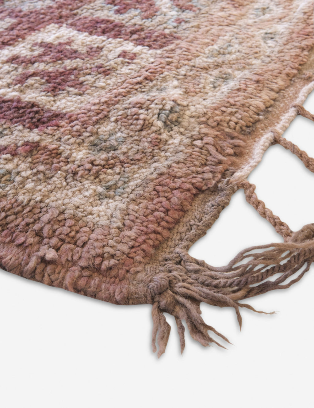 Lulu and Georgia - Vintage Moroccan Hand - Knotted Wool Rug No. 50, 6'4 x 15'3"