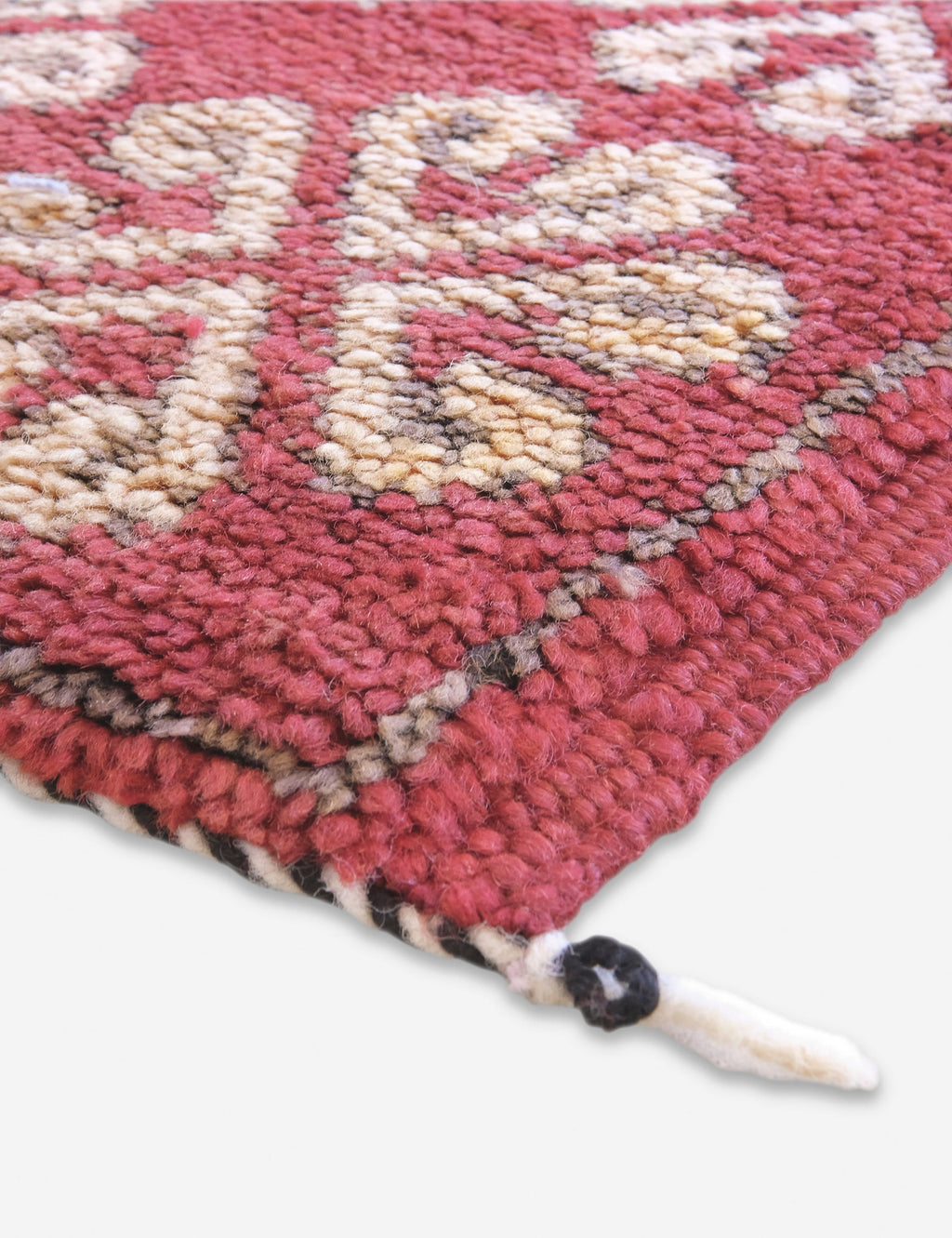 Lulu and Georgia - Vintage Moroccan Hand - Knotted Wool Rug No. 47, 5'5 x 8'7