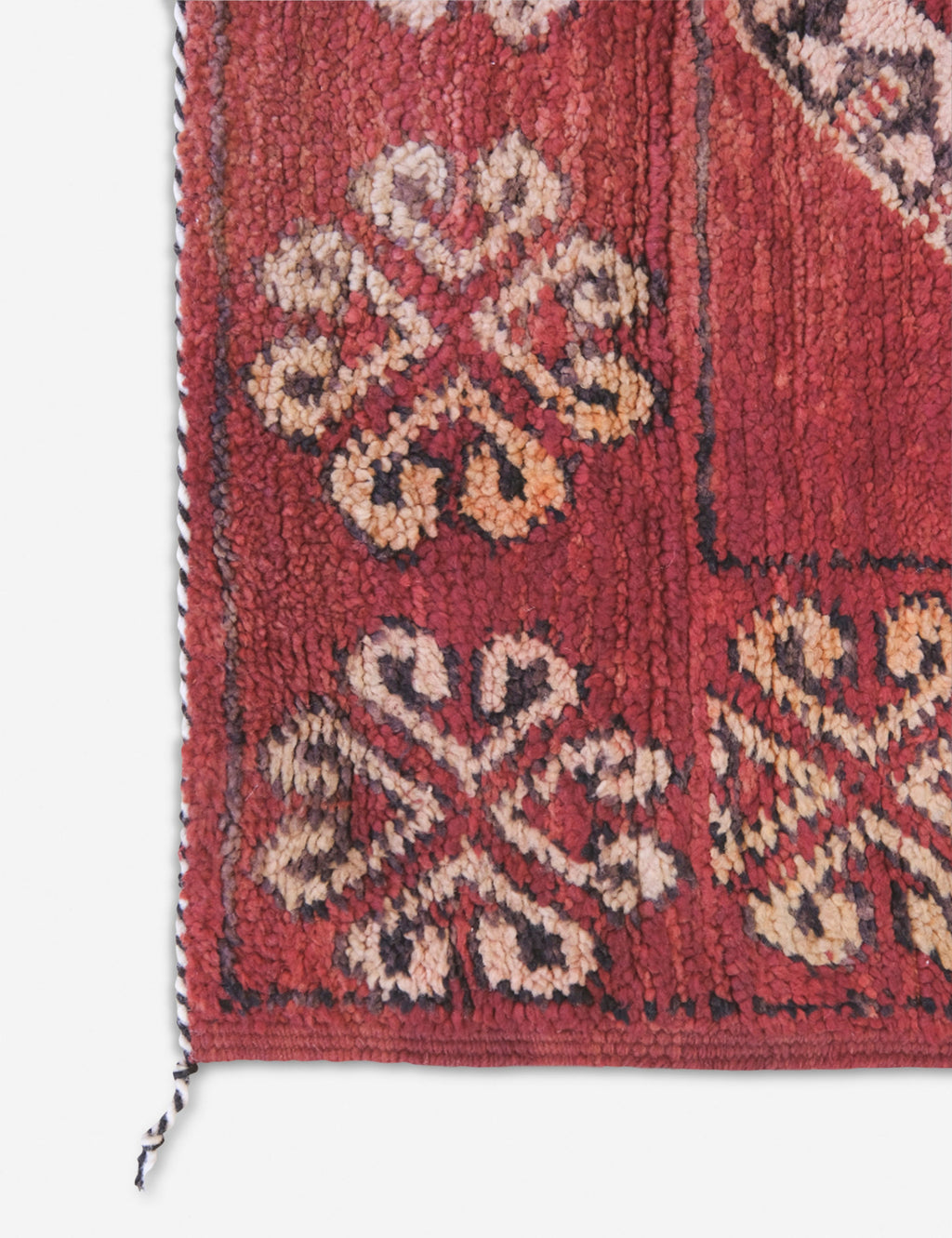 Lulu and Georgia - Vintage Moroccan Hand - Knotted Wool Rug No. 47, 5'5 x 8'7