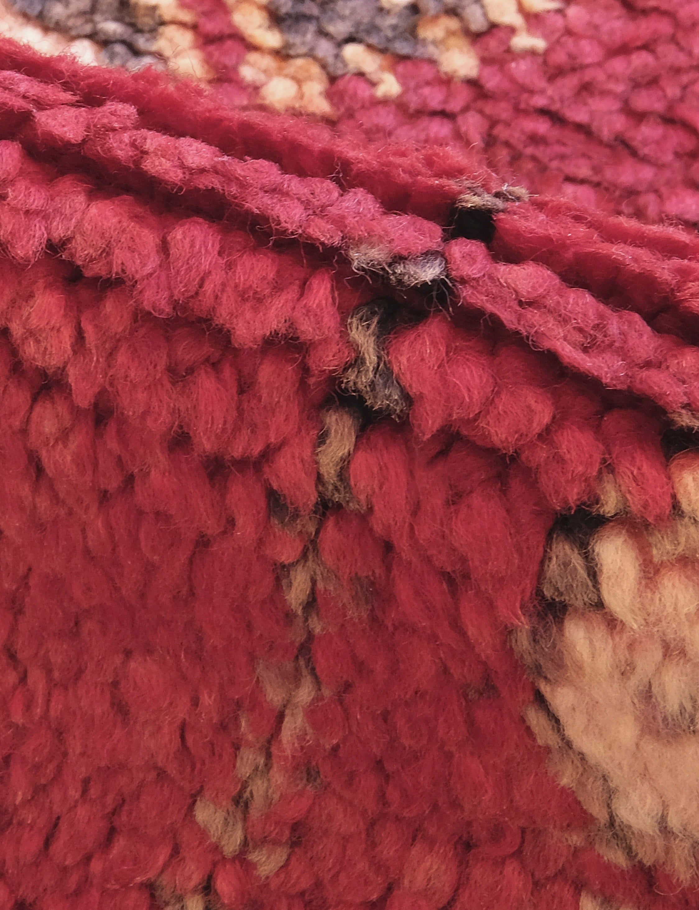 Lulu and Georgia - Vintage Moroccan Hand-Knotted Wool Rug No. 47, 5'5 x 8'7