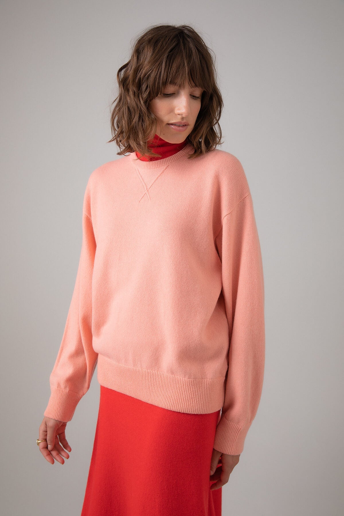 Johnstons of Elgin - Girlfriend Pink Cashmere Jumper