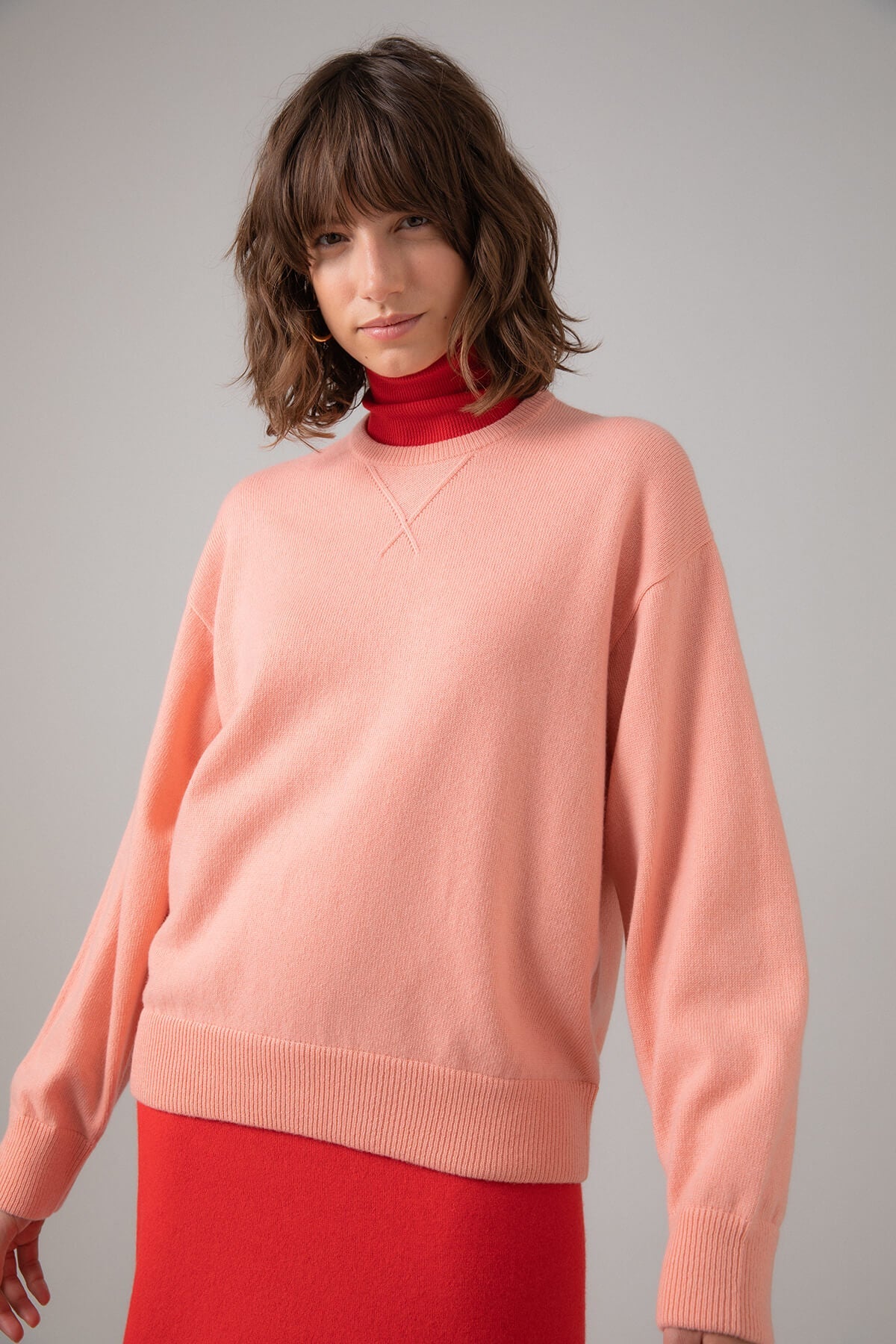 Johnstons of Elgin - Girlfriend Pink Cashmere Jumper