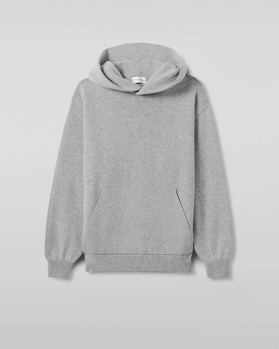 Johnstons of Elgin - Light Grey Cashmere Hoodie