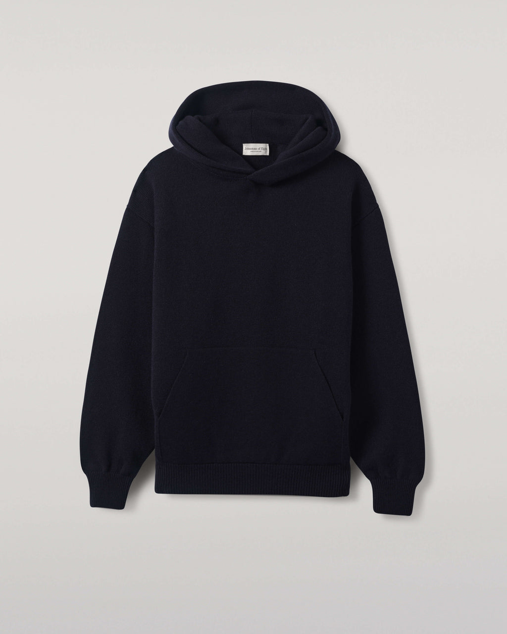 Johnstons of Elgin - Navy Cashmere Hoodie