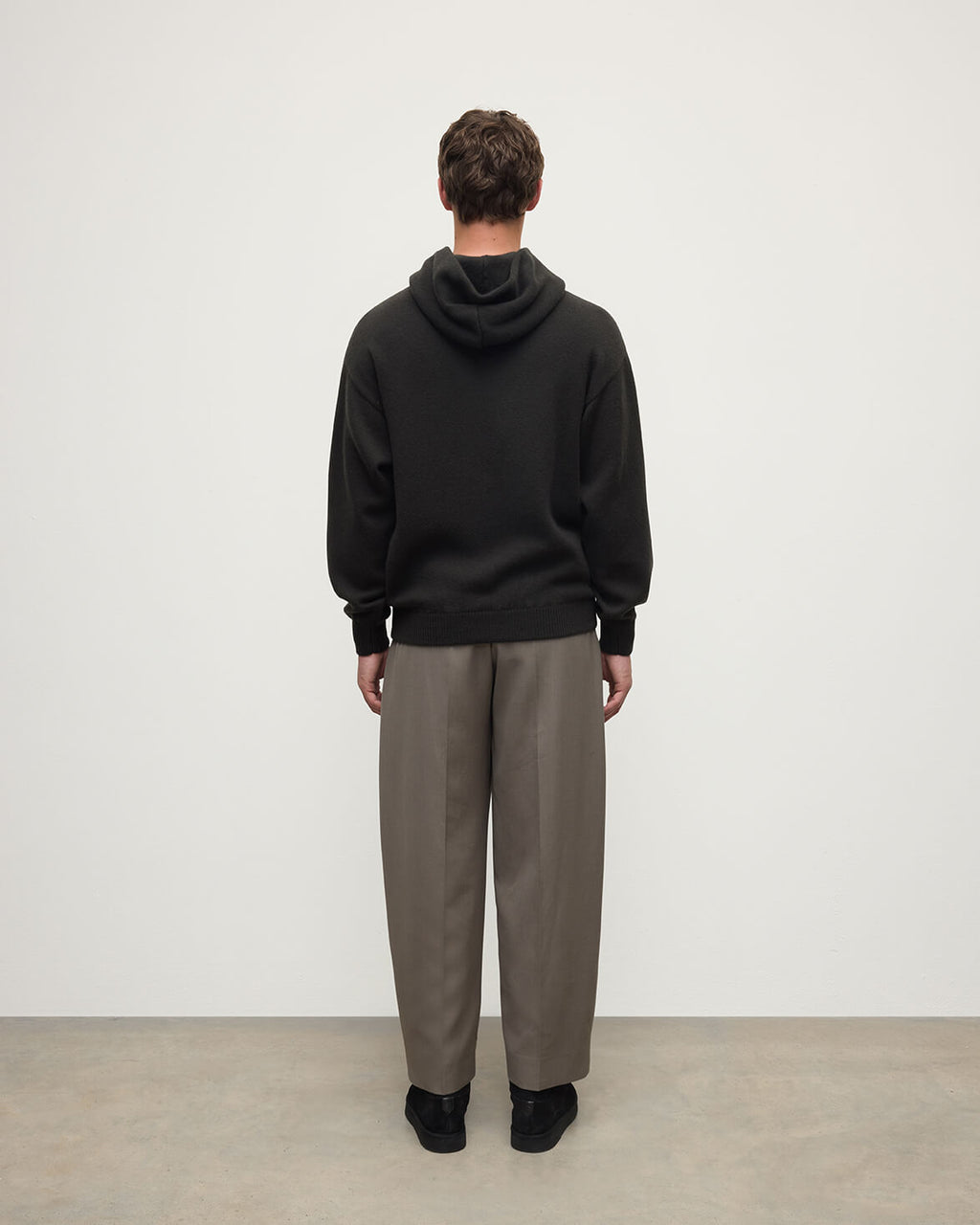 Johnstons of Elgin - Dark Grey Cashmere Hoodie