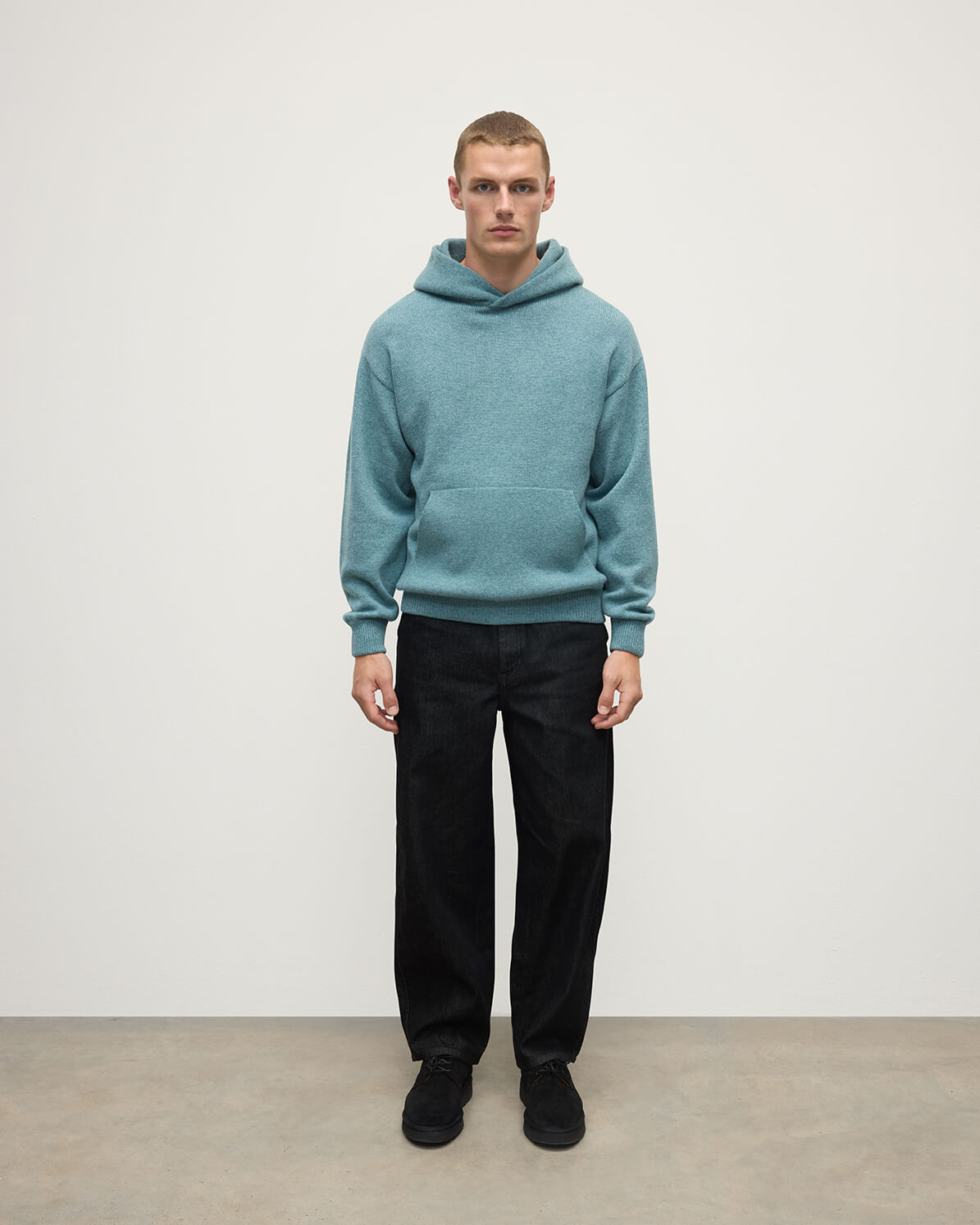 Johnstons of Elgin - Green Cashmere Hoodie