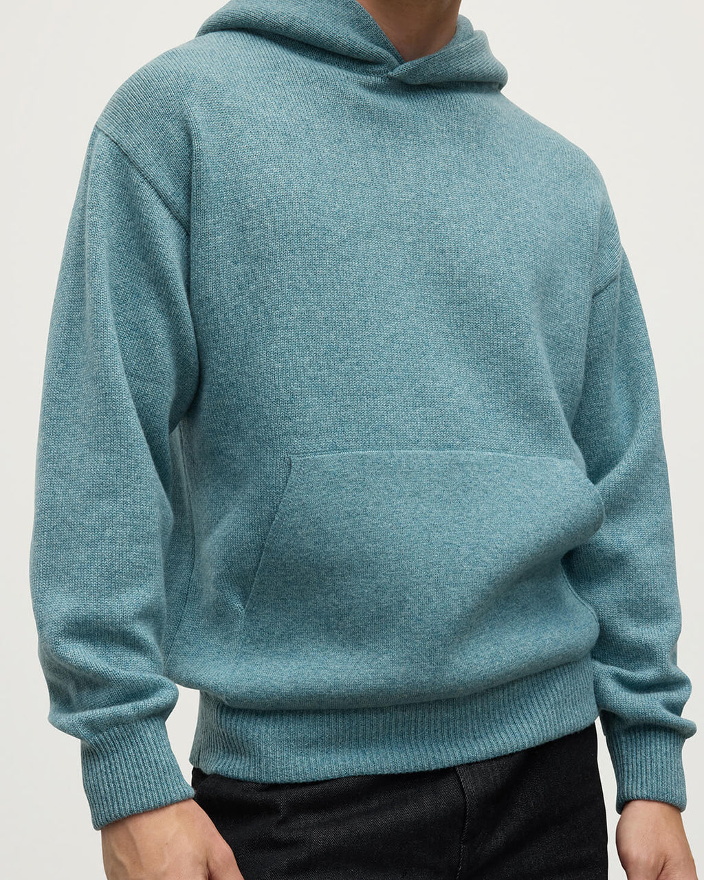 Johnstons of Elgin - Green Cashmere Hoodie