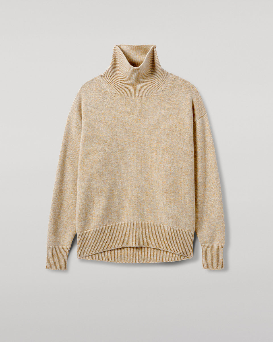 Johnstons of Elgin - Cashmere Natural Roll Neck Jumper