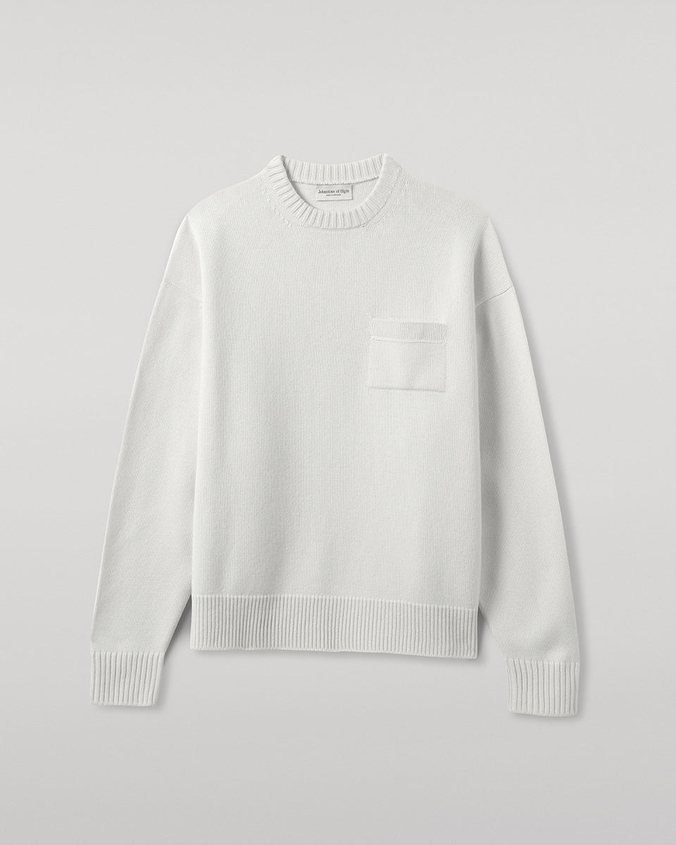 Johnstons of Elgin - Oversized White Cashmere Jumper