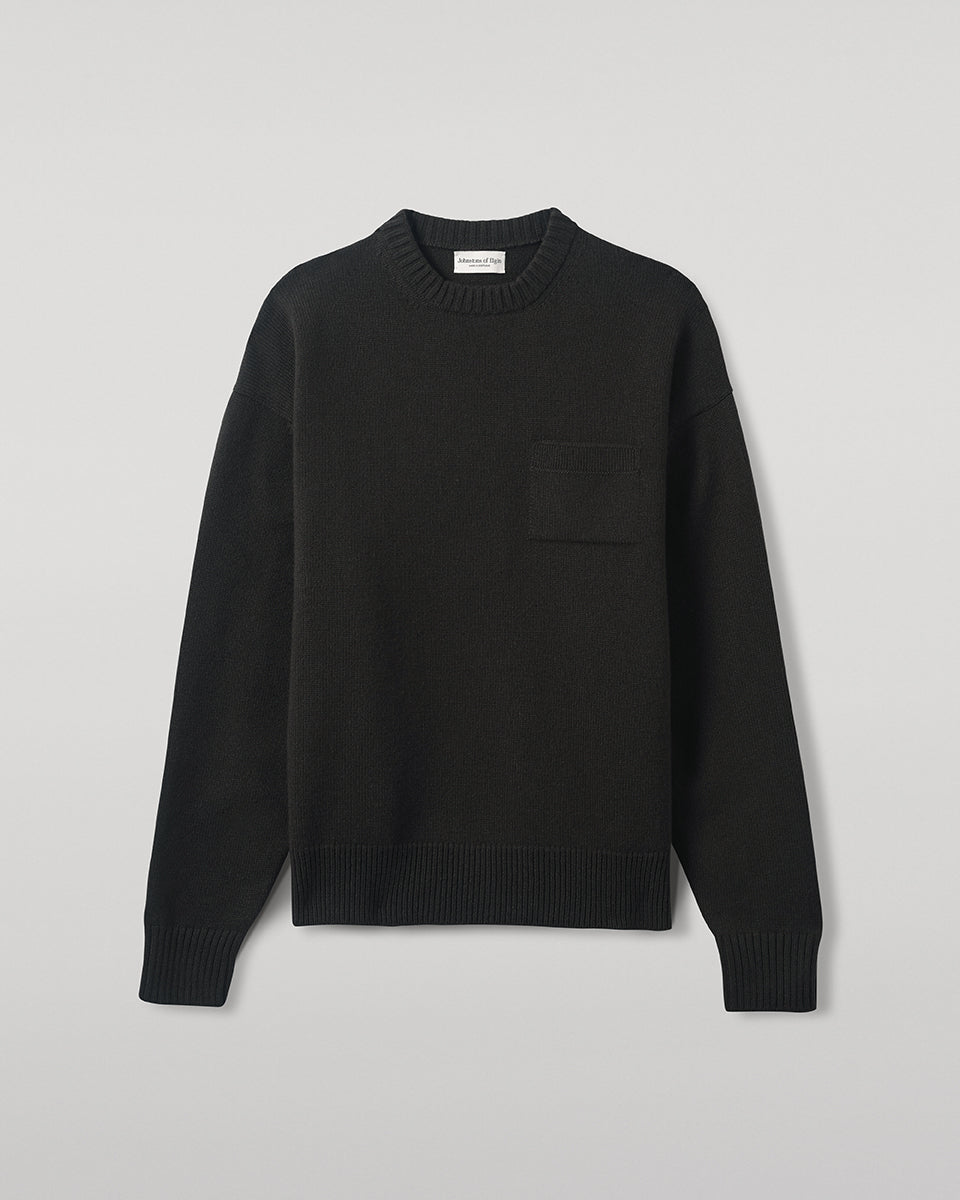 Johnstons of Elgin - Oversized Dark Grey Cashmere Jumper