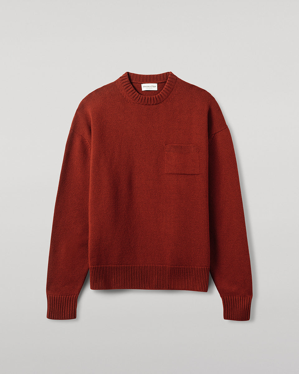 Johnstons of Elgin - Oversized Dark Red Cashmere Jumper