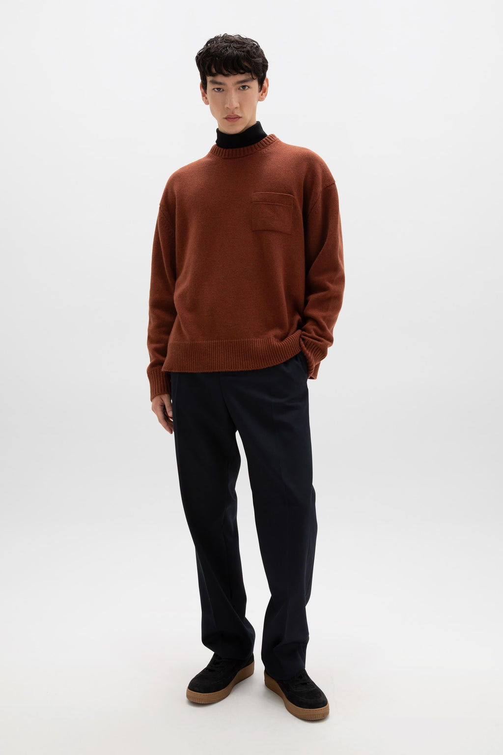Johnstons of Elgin - Oversized Red Cashmere Jumper