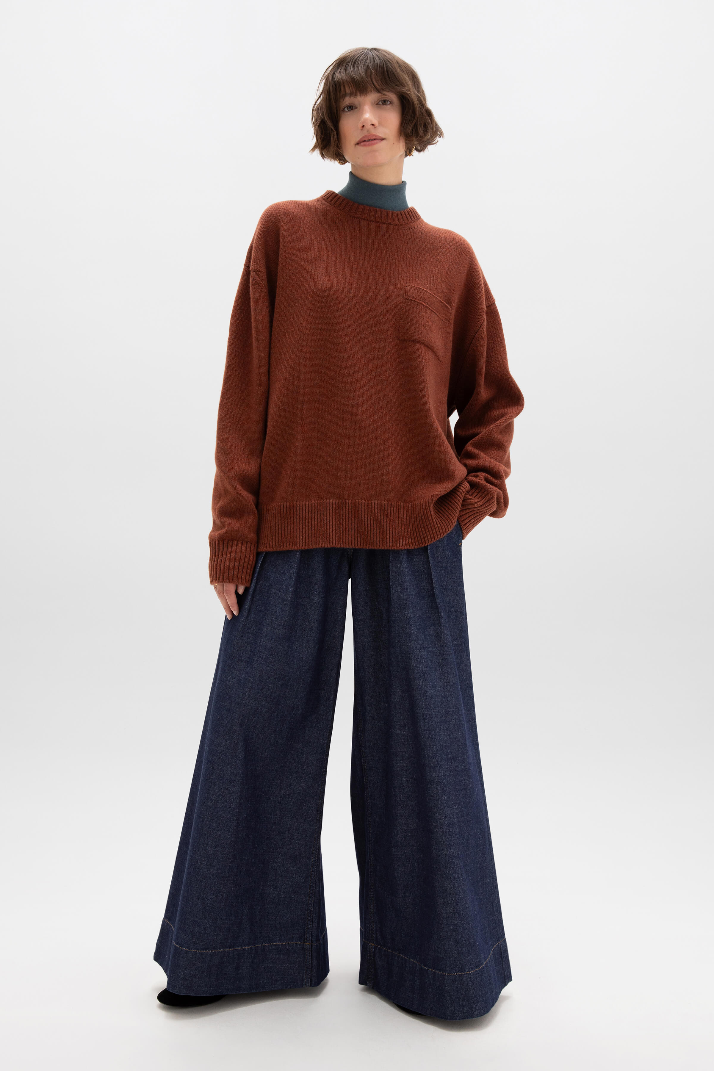 Johnstons of Elgin - Oversized Red Cashmere Jumper