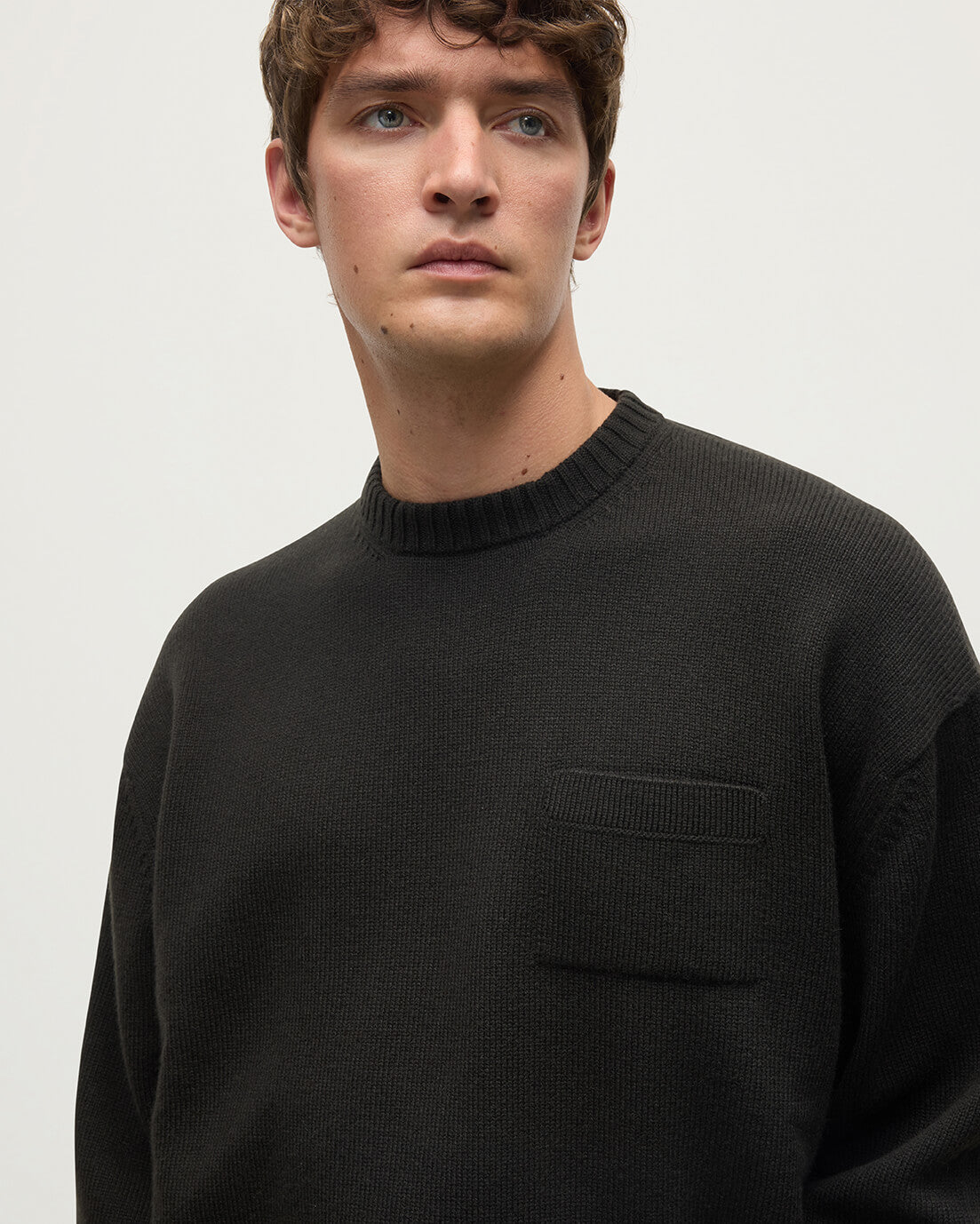 Johnstons of Elgin - Oversized Dark Grey Cashmere Jumper