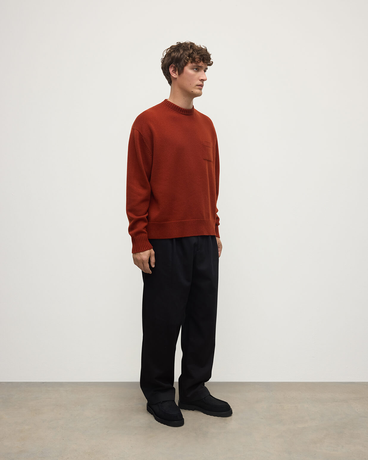 Johnstons of Elgin - Oversized Dark Red Cashmere Jumper