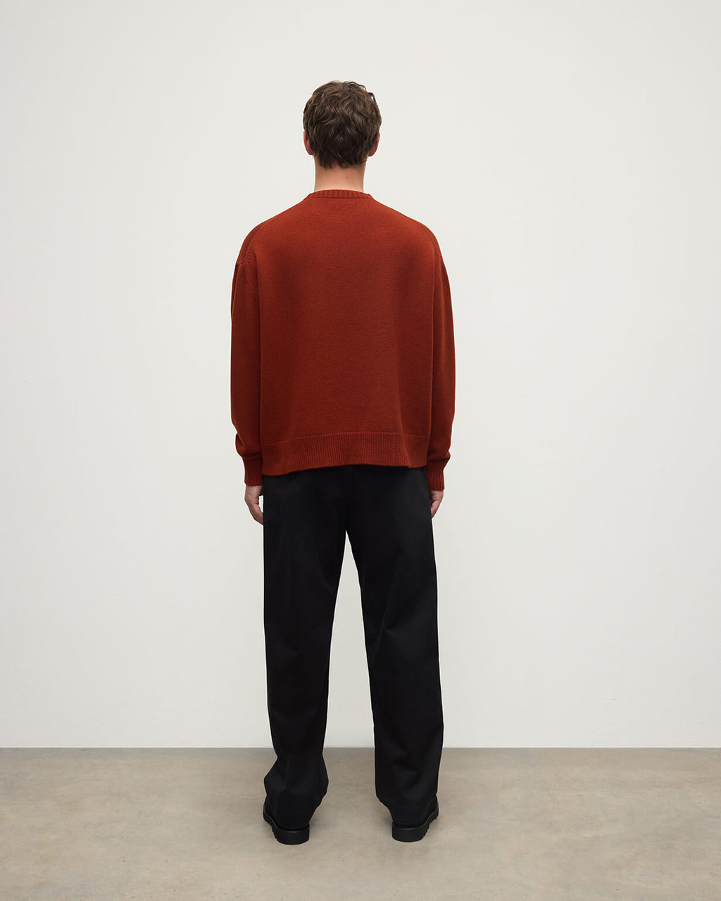 Johnstons of Elgin - Oversized Dark Red Cashmere Jumper