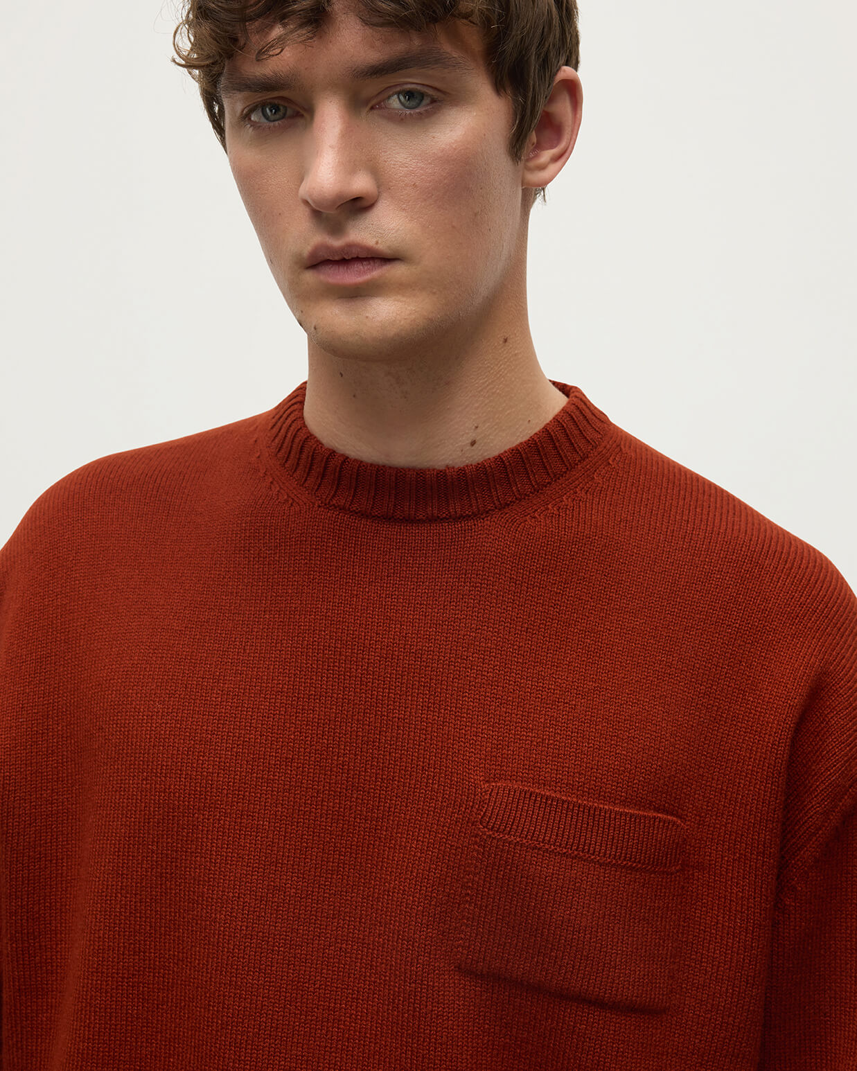Johnstons of Elgin - Oversized Dark Red Cashmere Jumper