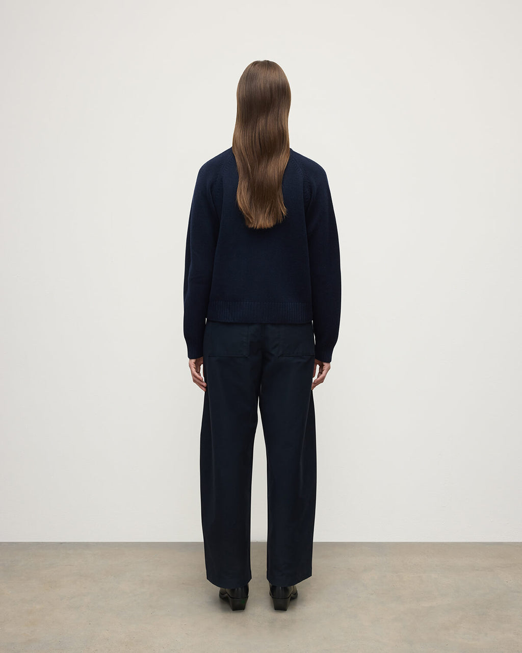 Johnstons of Elgin - Relaxed Fit Dark Navy Cashmere Cardigan