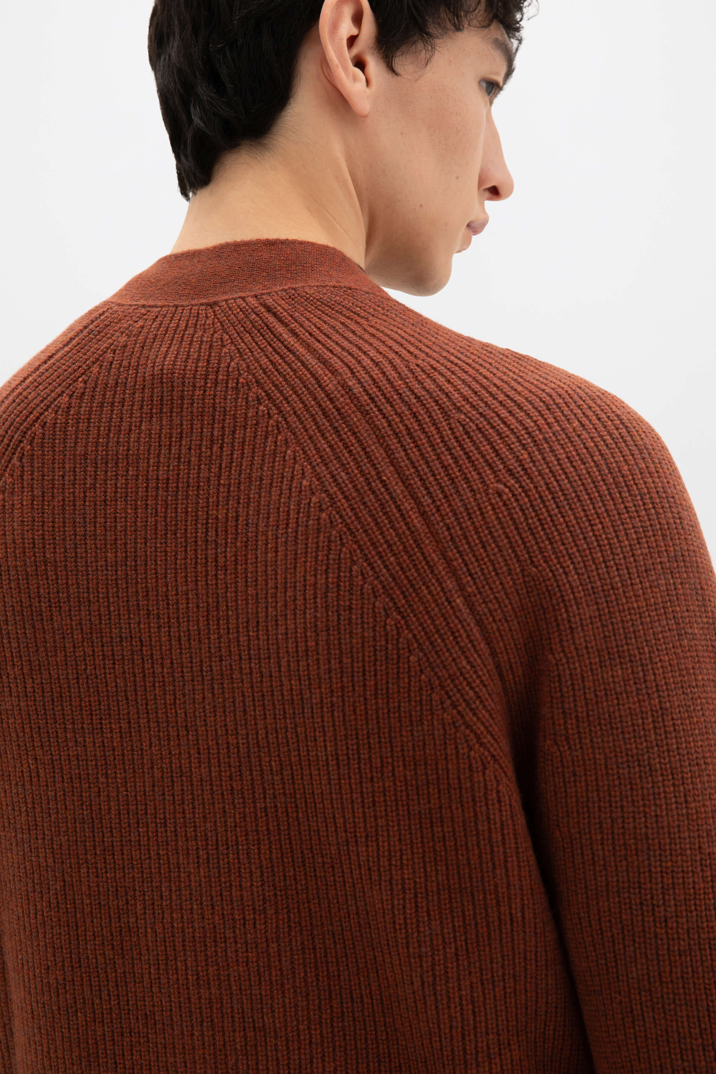 Johnstons of Elgin - Relaxed Red Cashmere Cardigan