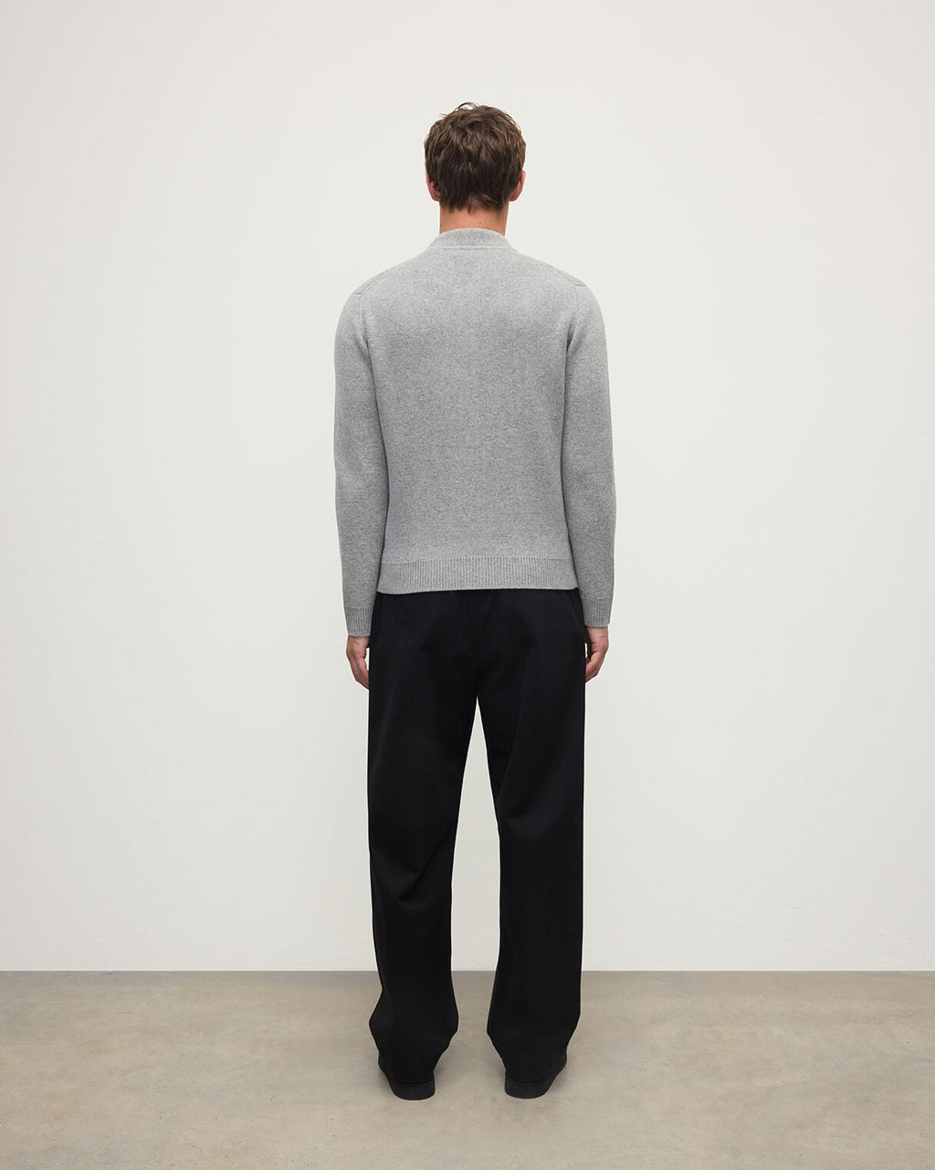 Johnstons of Elgin - Cashmere Milano Stitch Light Grey Zip Jacket