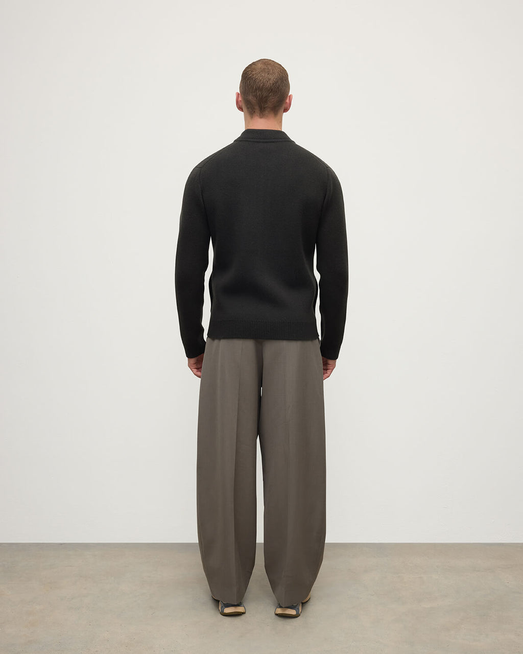 Johnstons of Elgin - Cashmere Milano Stitch Dark Grey Zip Jacket