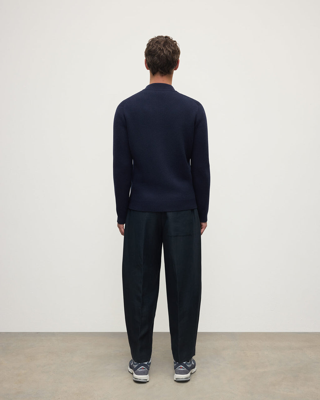 Johnstons of Elgin - Cashmere Milano Stitch Dark Navy Zip Jacket