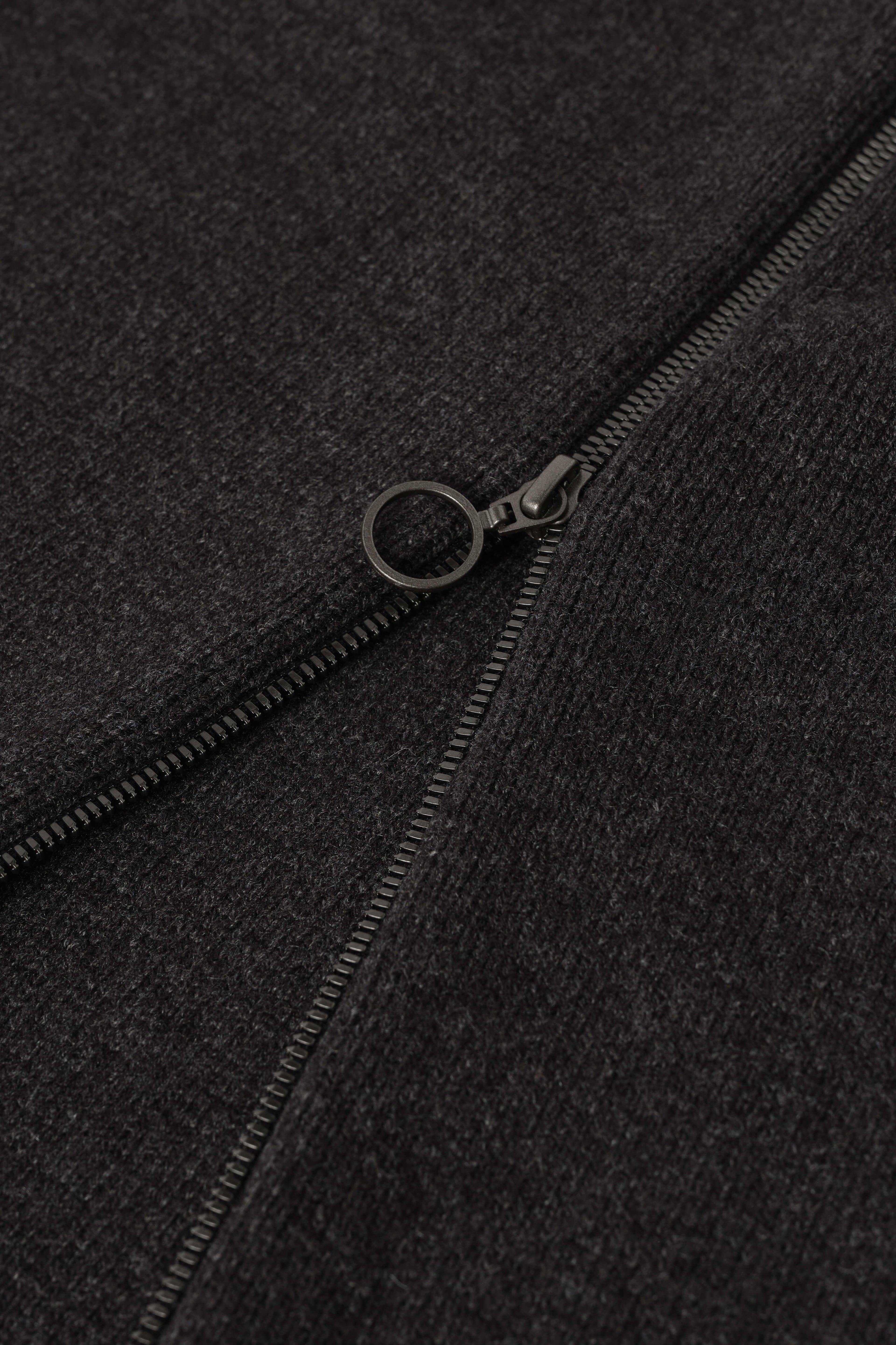 Johnstons of Elgin - A - Line Milano Dark Grey Cashmere Skirt
