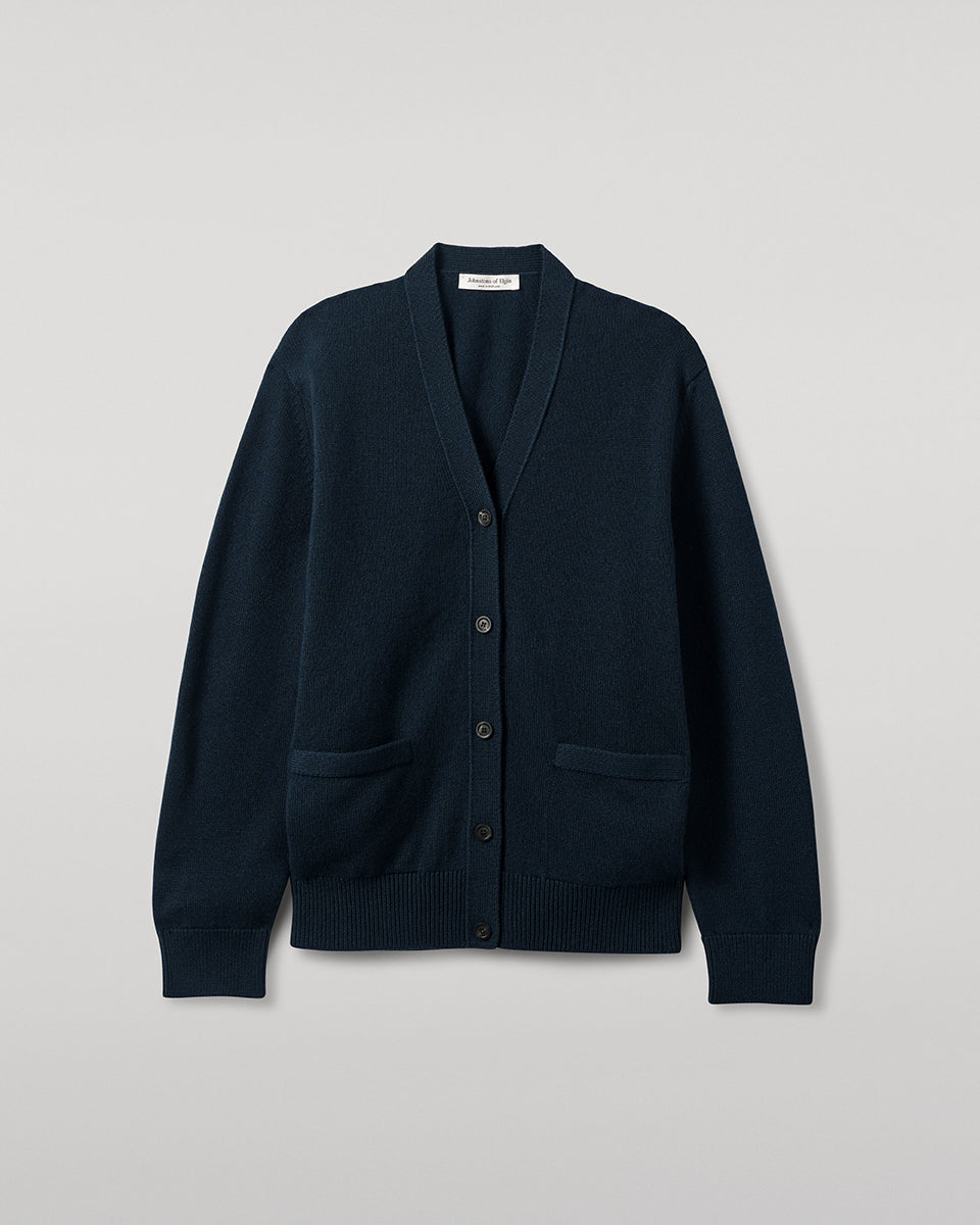 Johnstons of Elgin - Boyfriend - Fit Dark Green Cashmere Cardigan