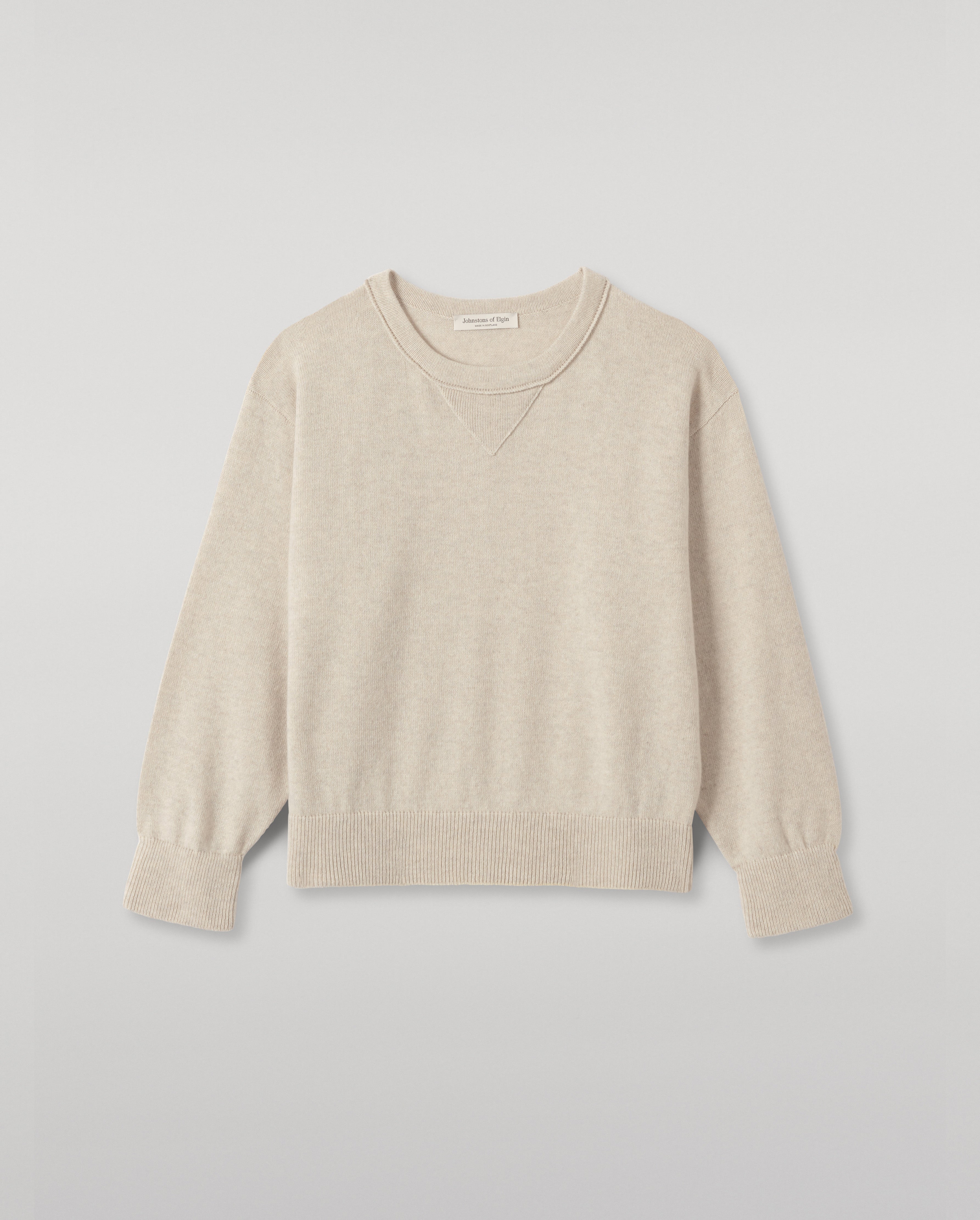 Johnstons of Elgin - Stella Natural Cashmere Sweatshirt