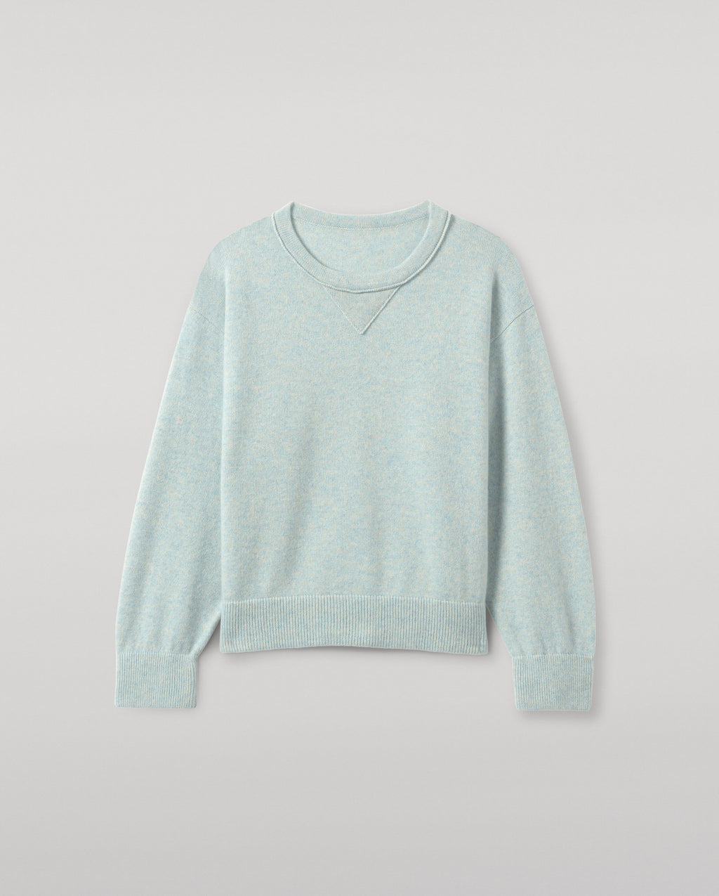 Johnstons of Elgin - Stella Light Green Cashmere Sweatshirt