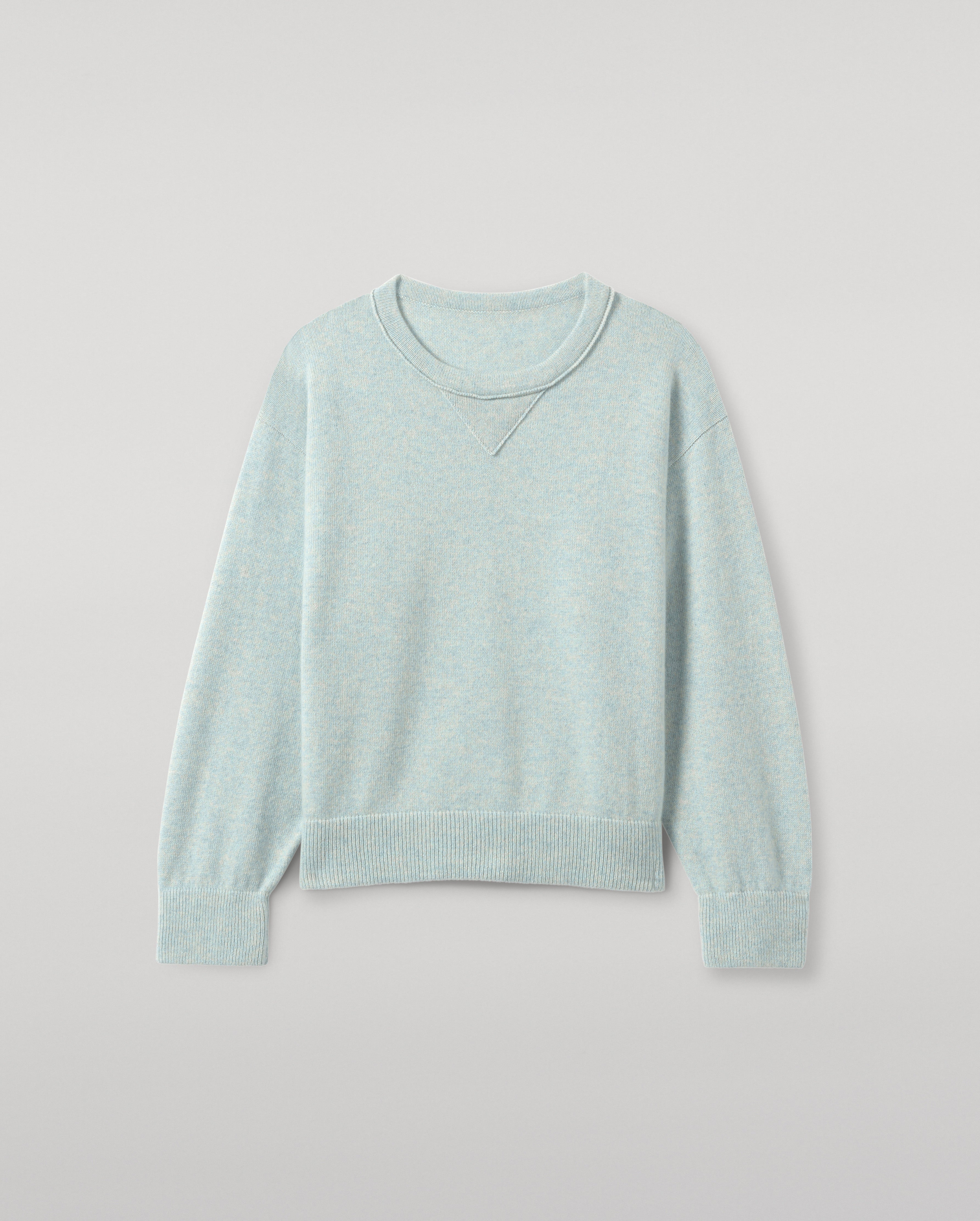 Johnstons of Elgin - Stella Light Green Cashmere Sweatshirt