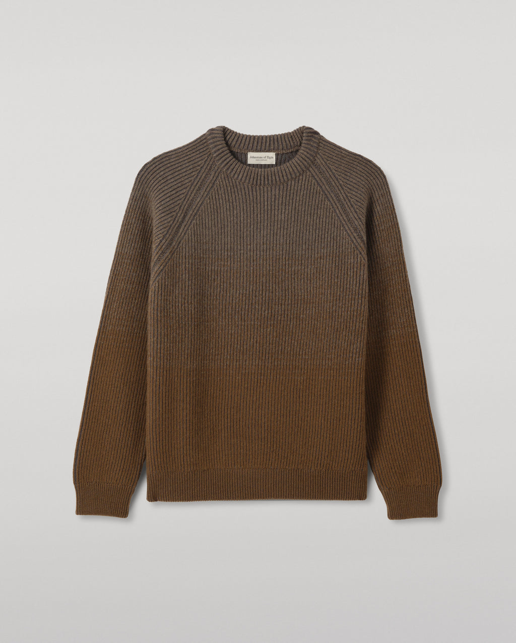 Johnstons of Elgin - Pioneer Ombre Green Cashmere Jumper