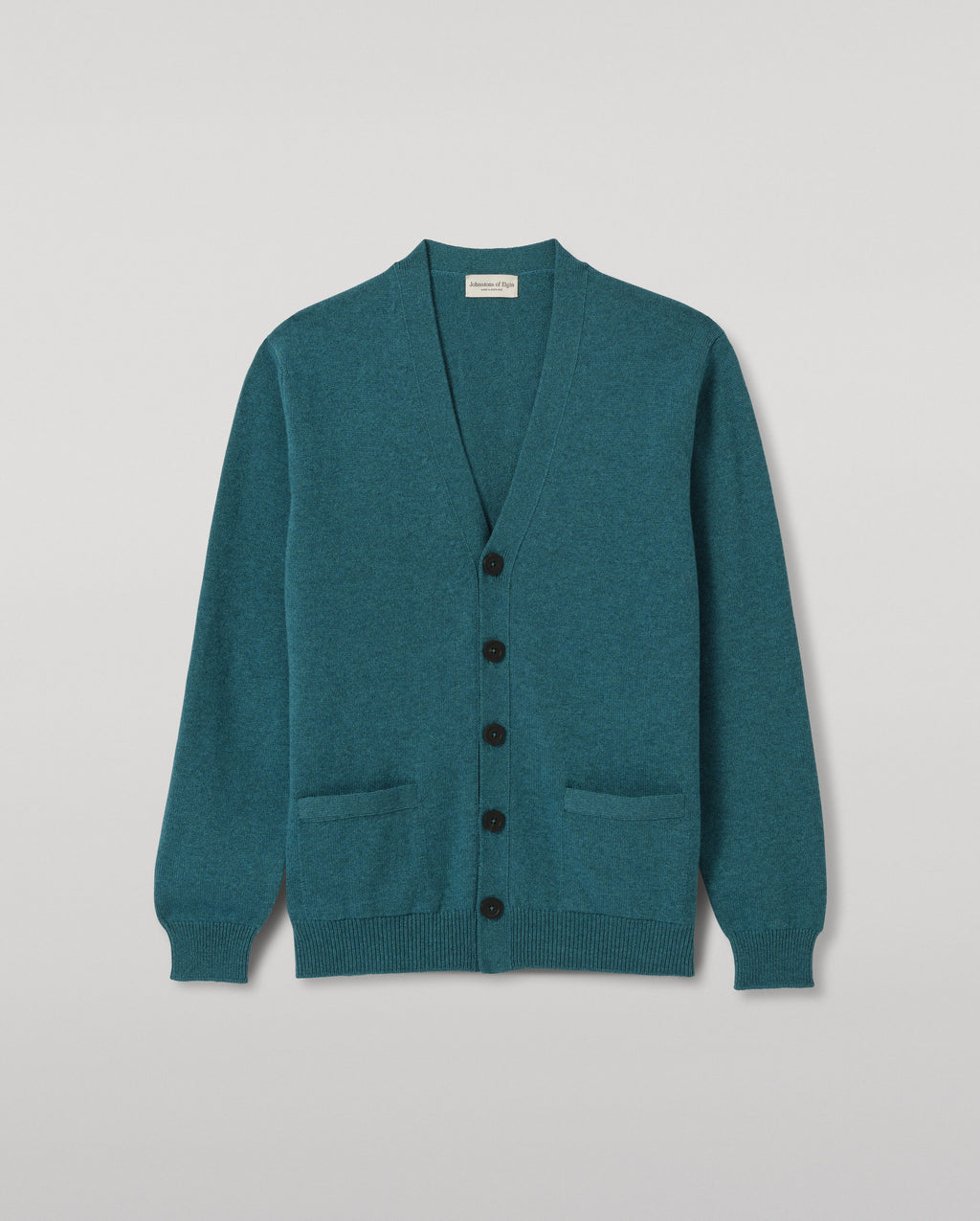 Johnstons of Elgin - Redpath Green Cashmere Cardigan