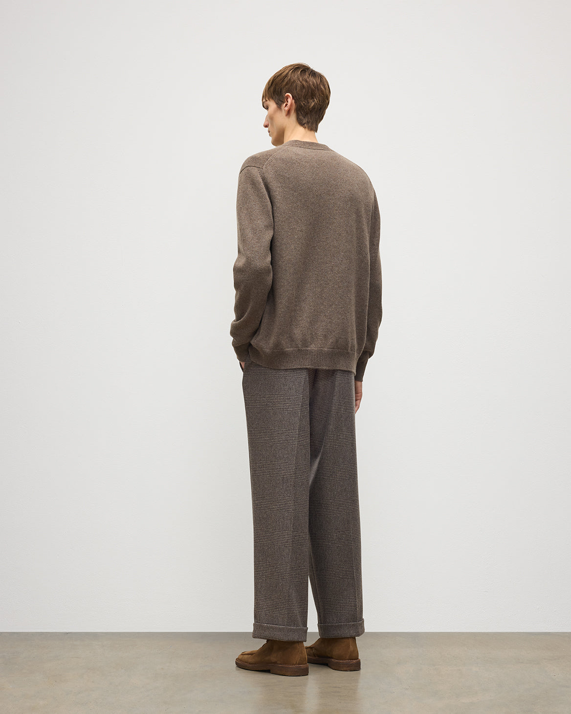 Johnstons of Elgin - Redpath Brown Cashmere Cardigan