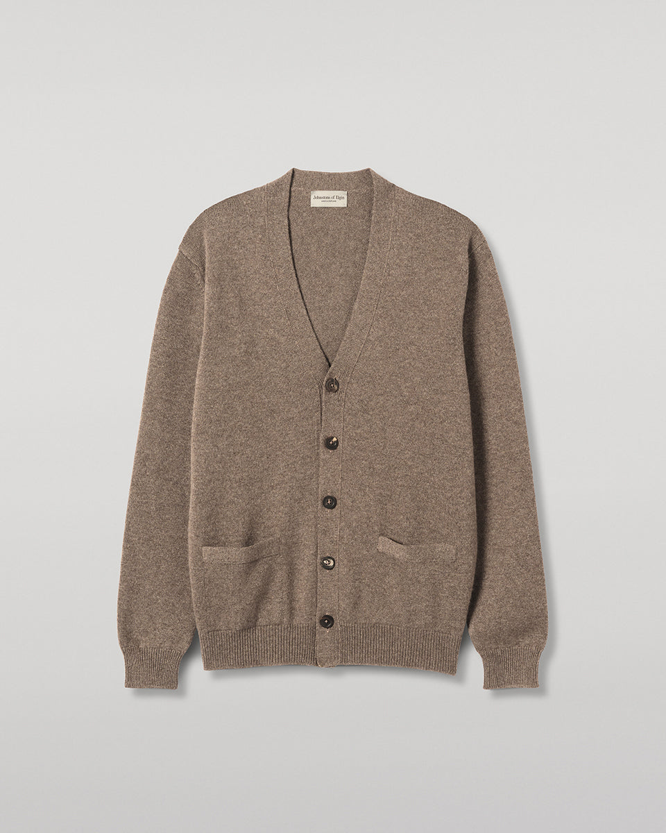 Johnstons of Elgin - Redpath Brown Cashmere Cardigan