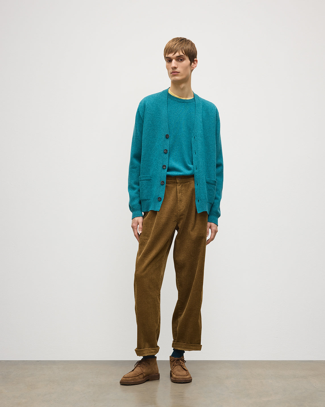 Johnstons of Elgin - Redpath Green Cashmere Cardigan
