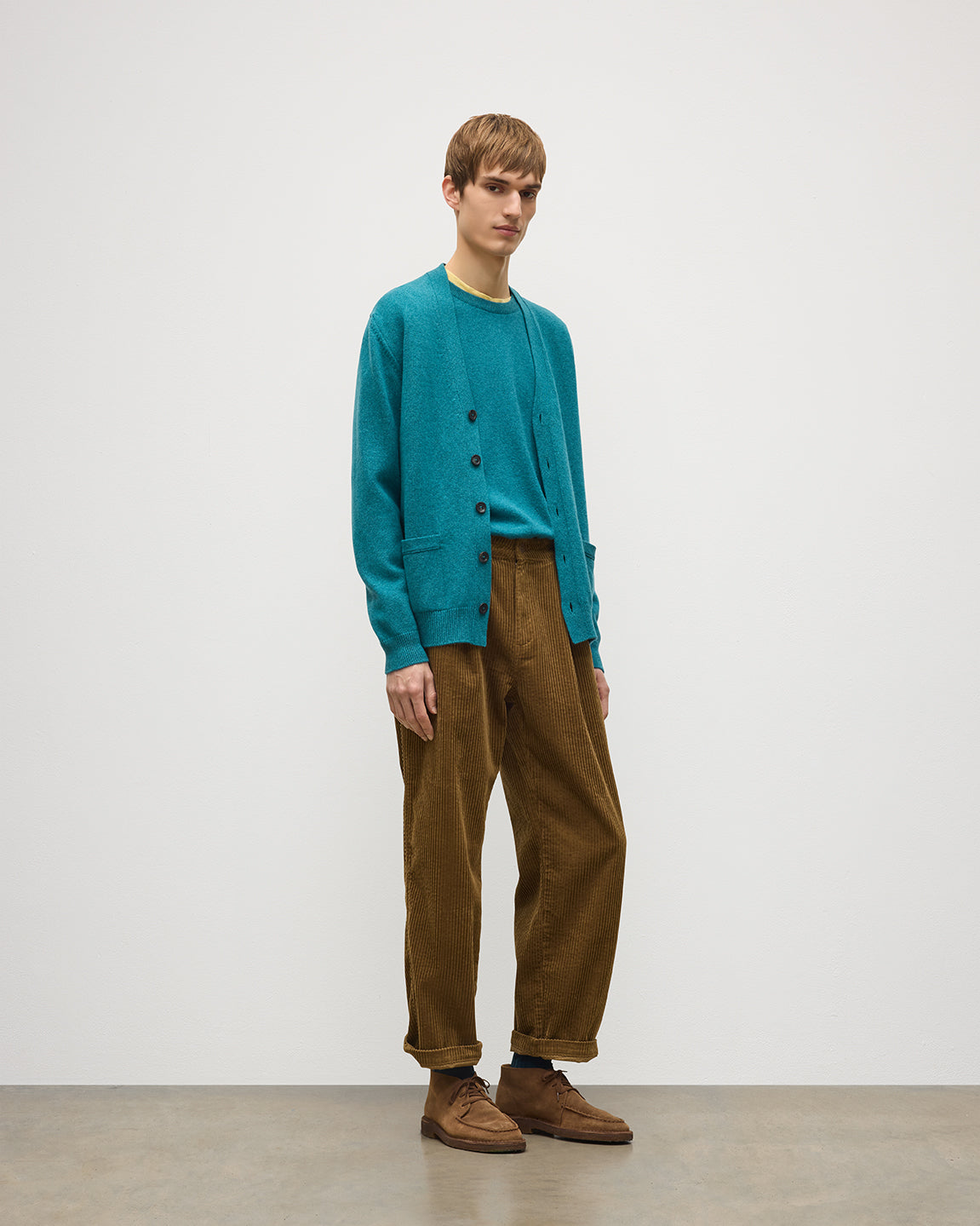 Johnstons of Elgin - Redpath Green Cashmere Cardigan