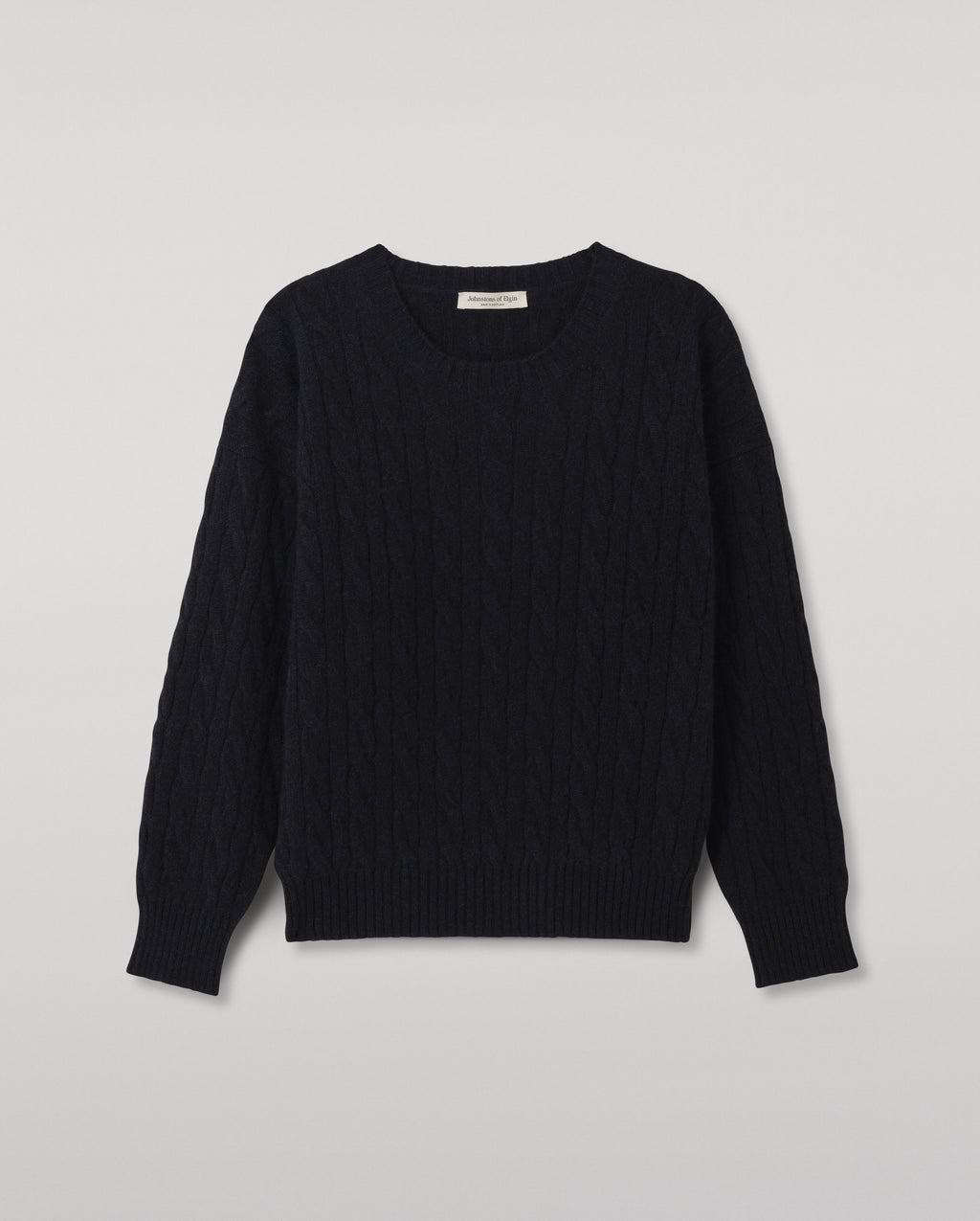 Johnstons of Elgin - Kylesku Dark Blue Cashmere Jumper