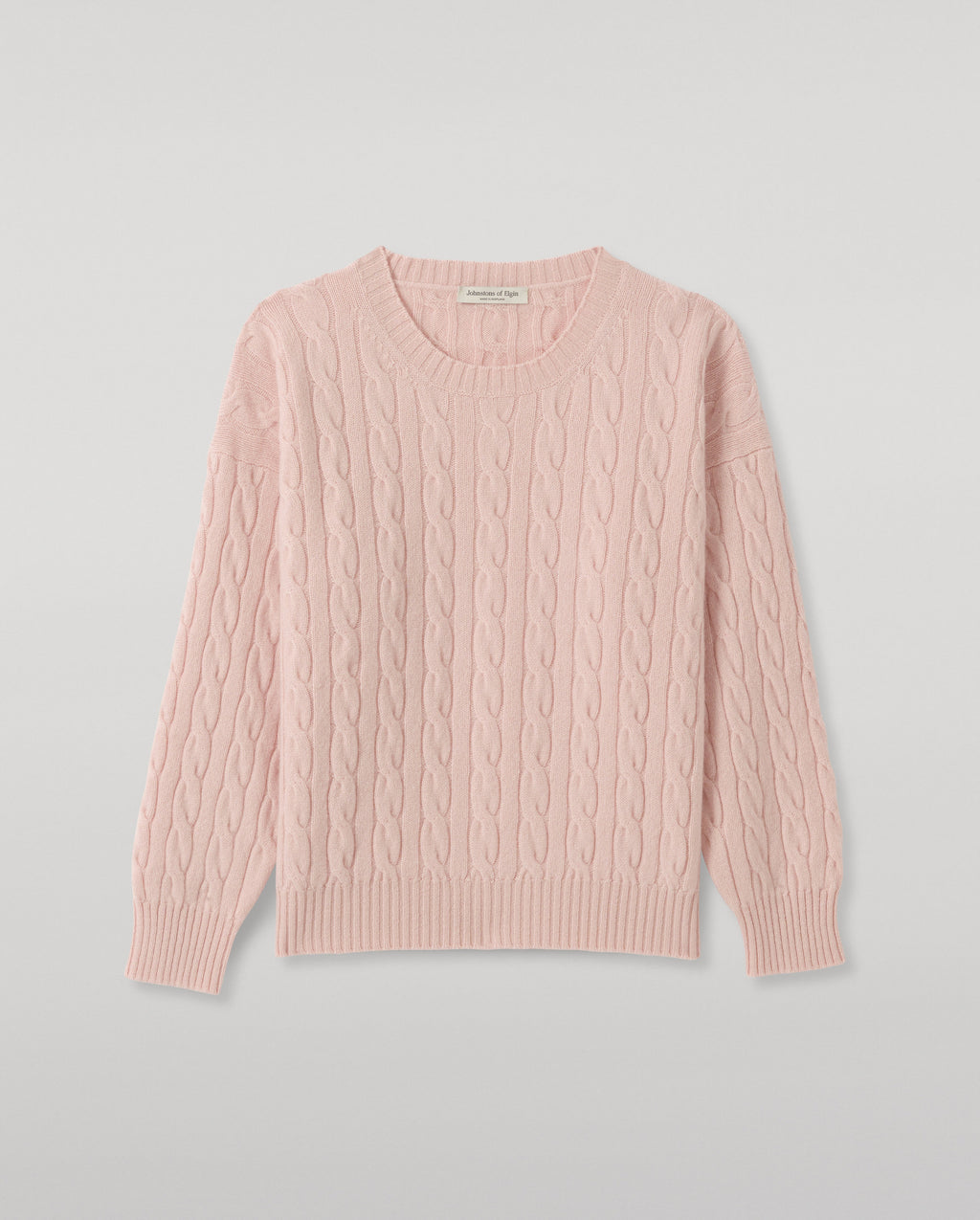 Johnstons of Elgin - Kylesku Pink Cashmere Jumper